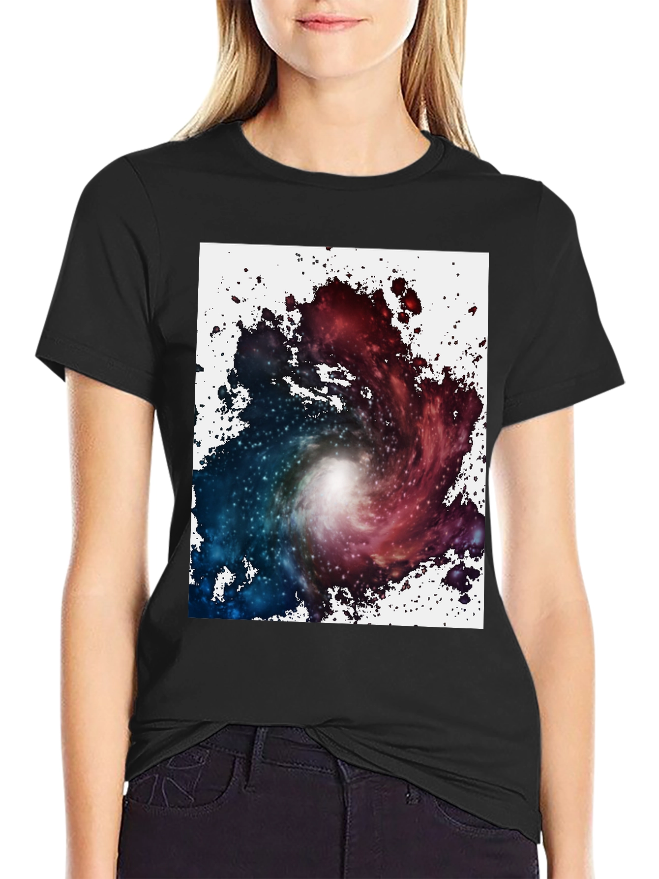 Nebula Graphic Black T-Shirt