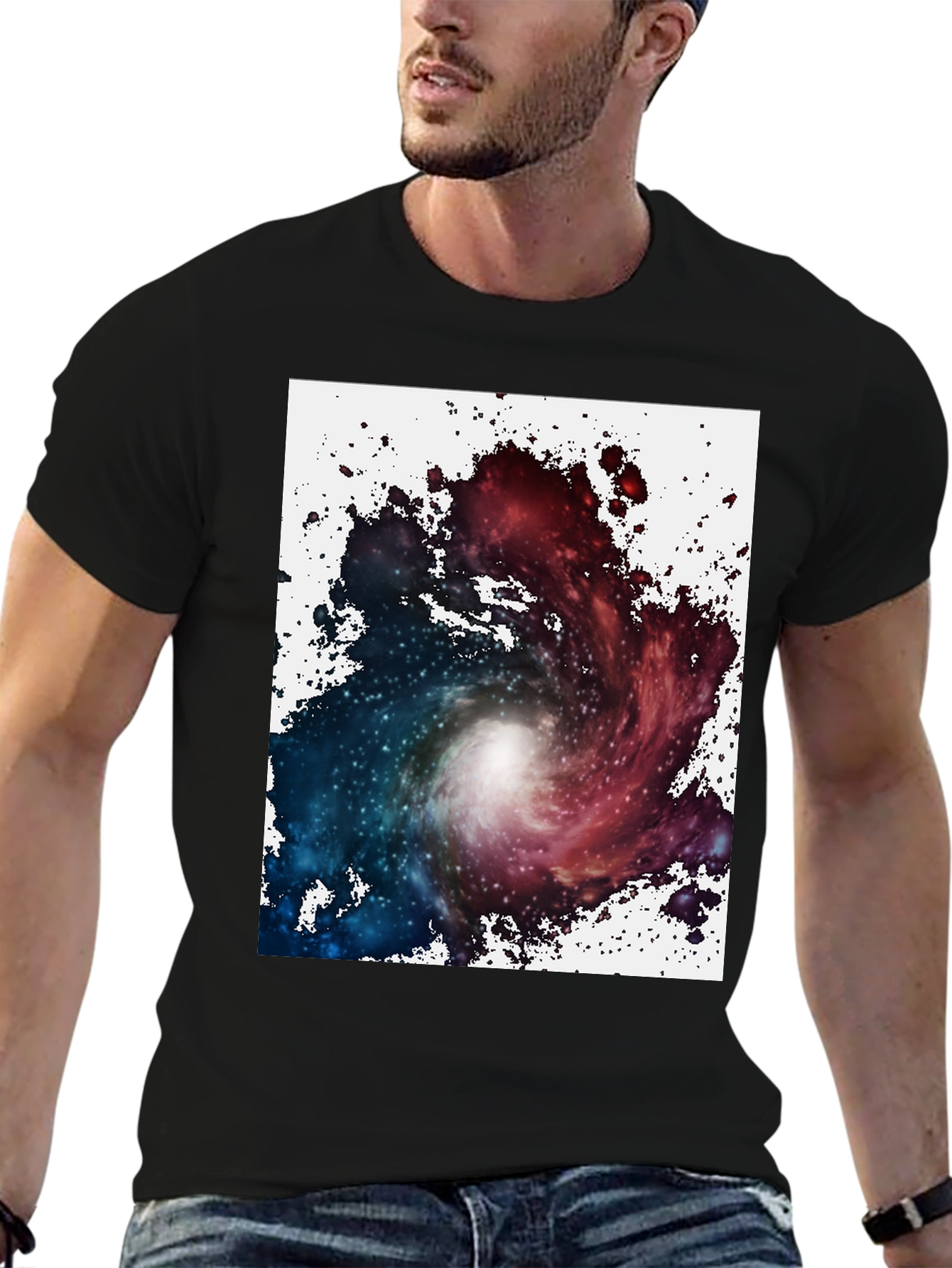 Nebula Graphic Black T-Shirt