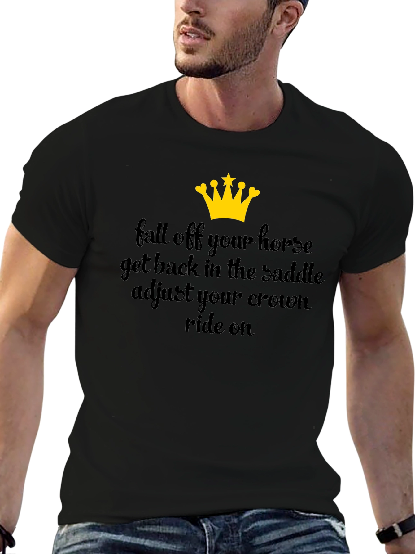 Fall Off Horse Adjust Crown Graphic Tee