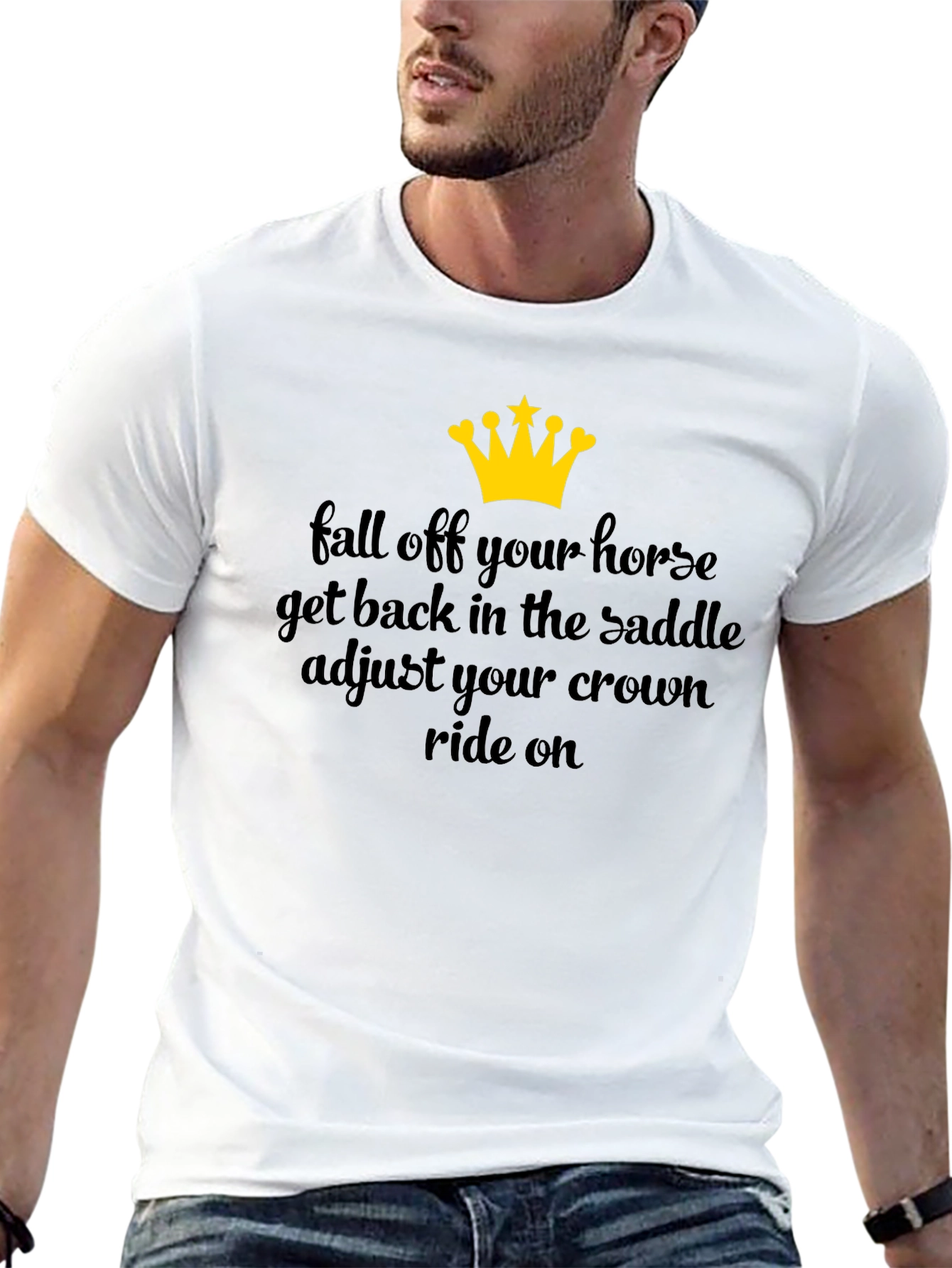 Fall Off Horse Adjust Crown Graphic Tee