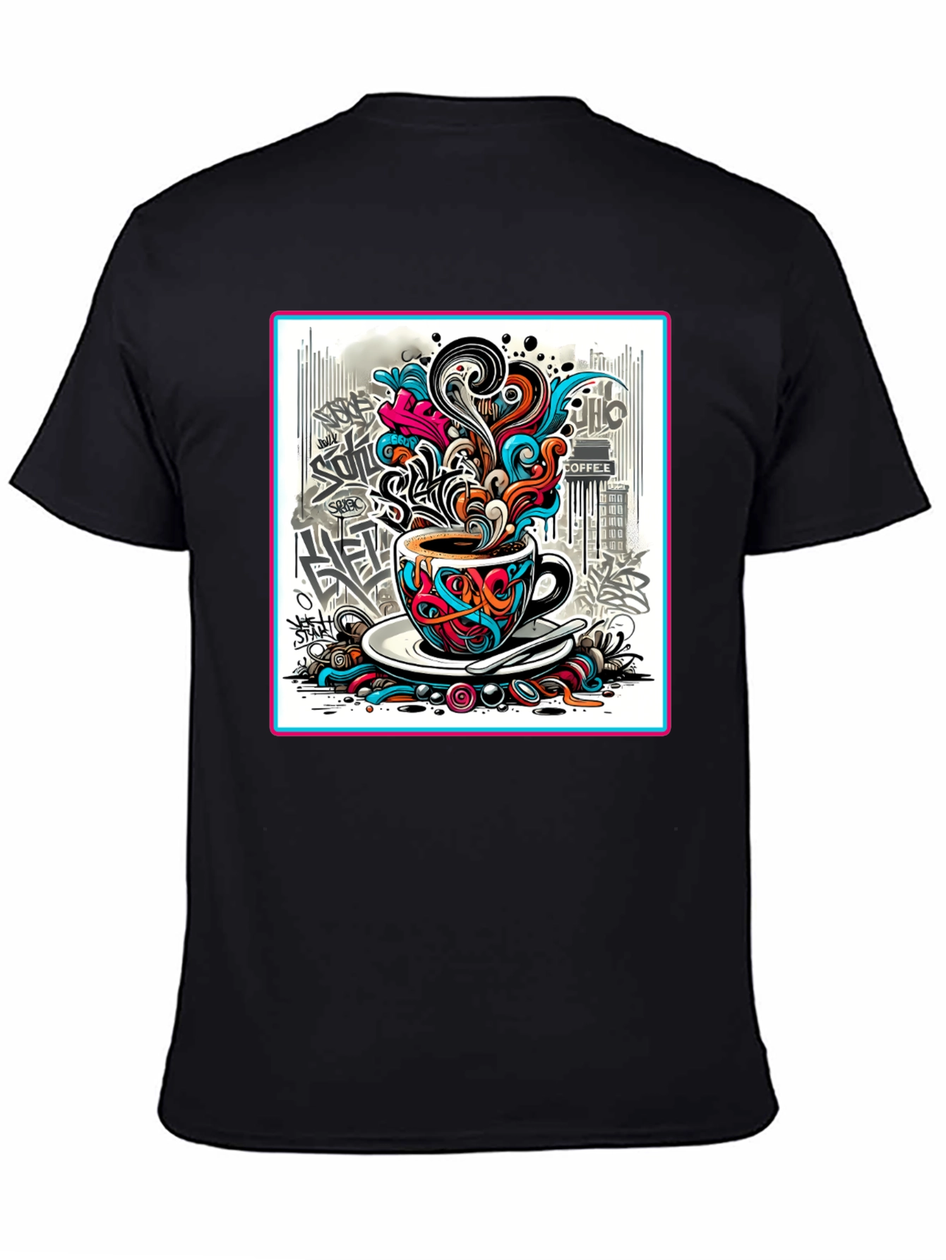 Artistic Coffee Graffiti Tee