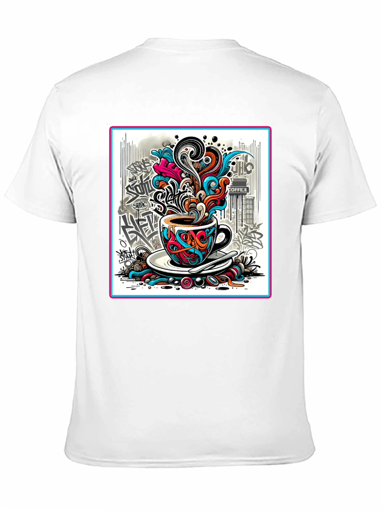 Artistic Coffee Graffiti Tee