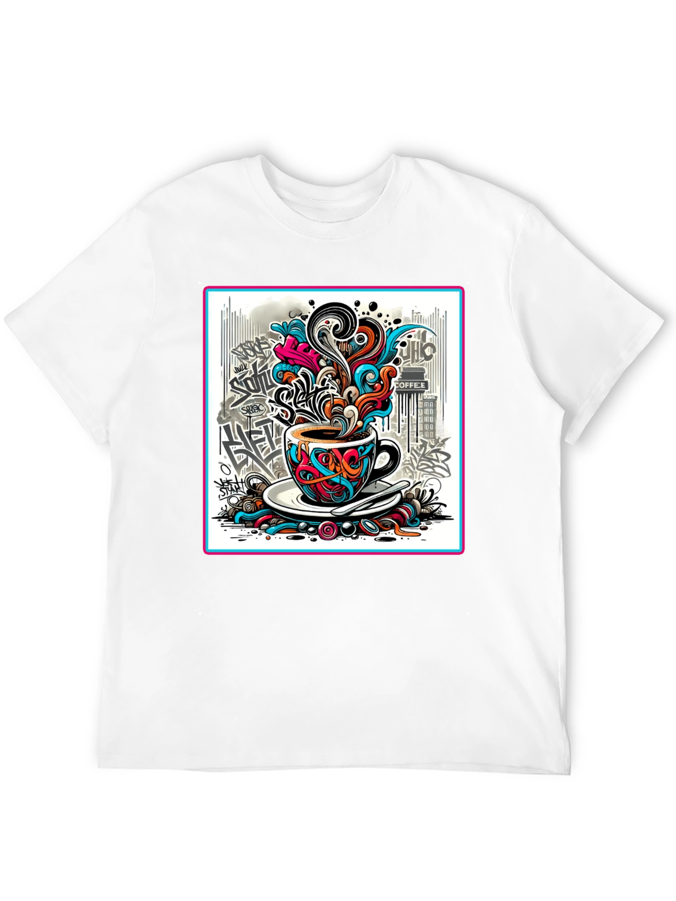 Artistic Coffee Graffiti Tee