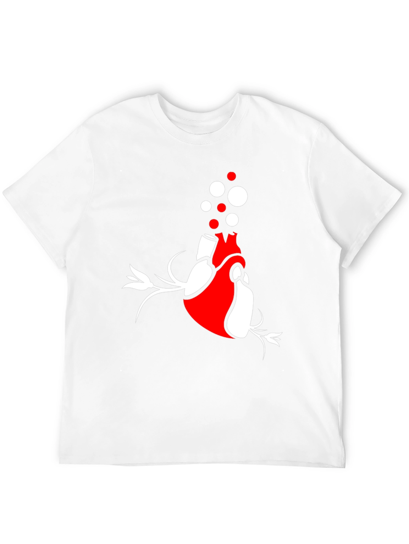 Anatomical Heart Graphic Tee - Artistic Black T-Shirt