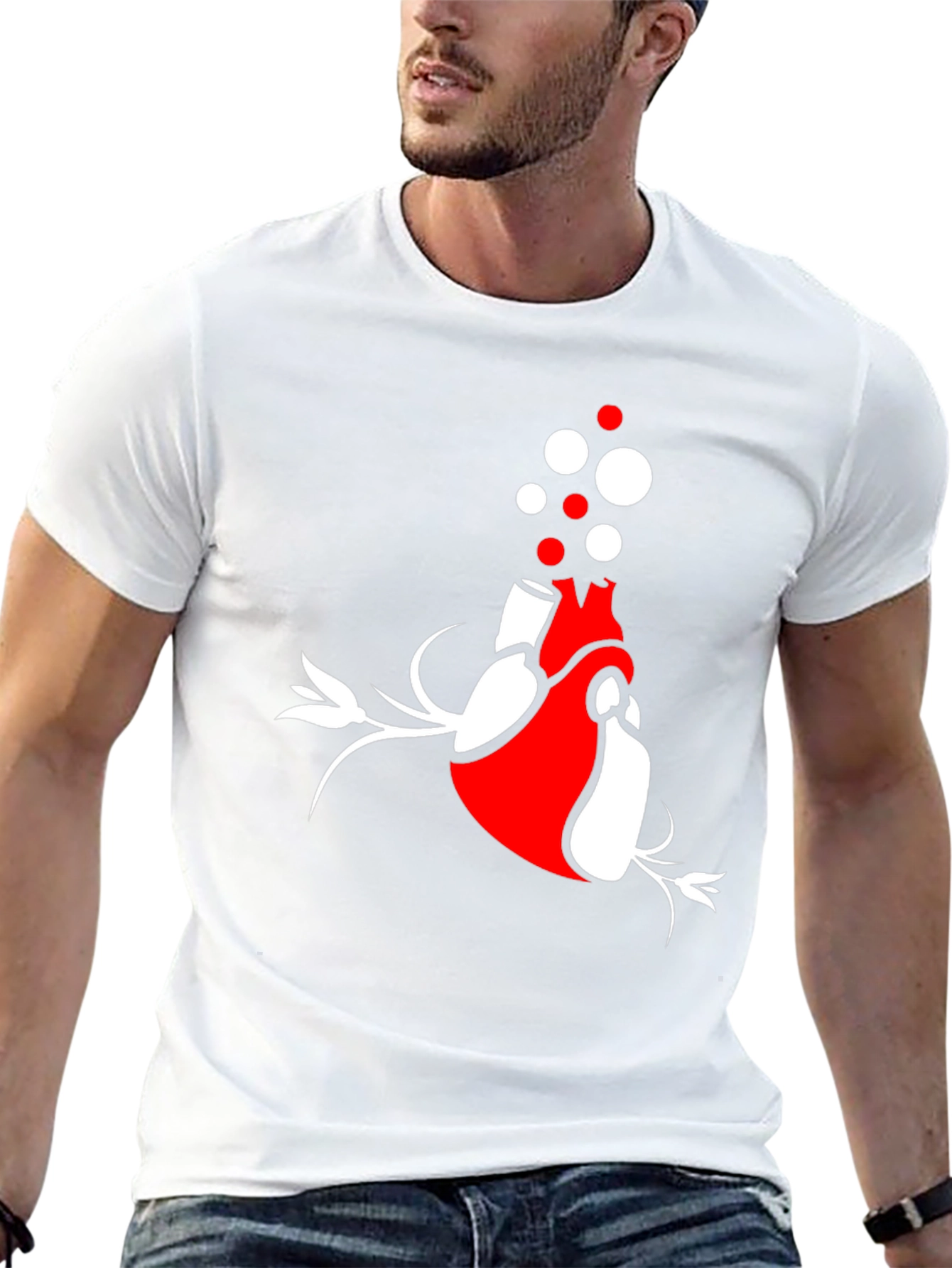Anatomical Heart Graphic Tee - Artistic Black T-Shirt
