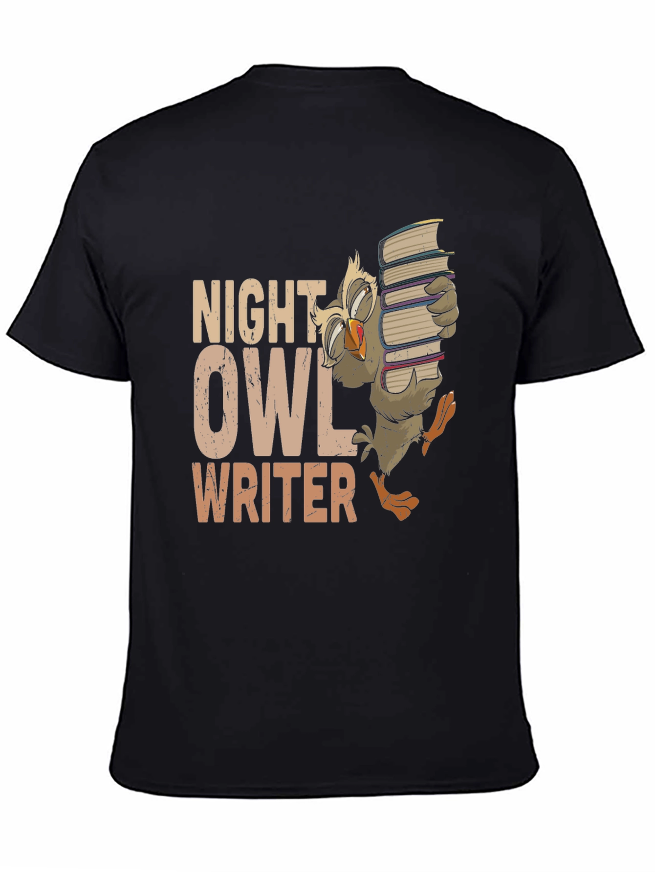 Night Owl Writer T-Shirt - Book Lover Tee