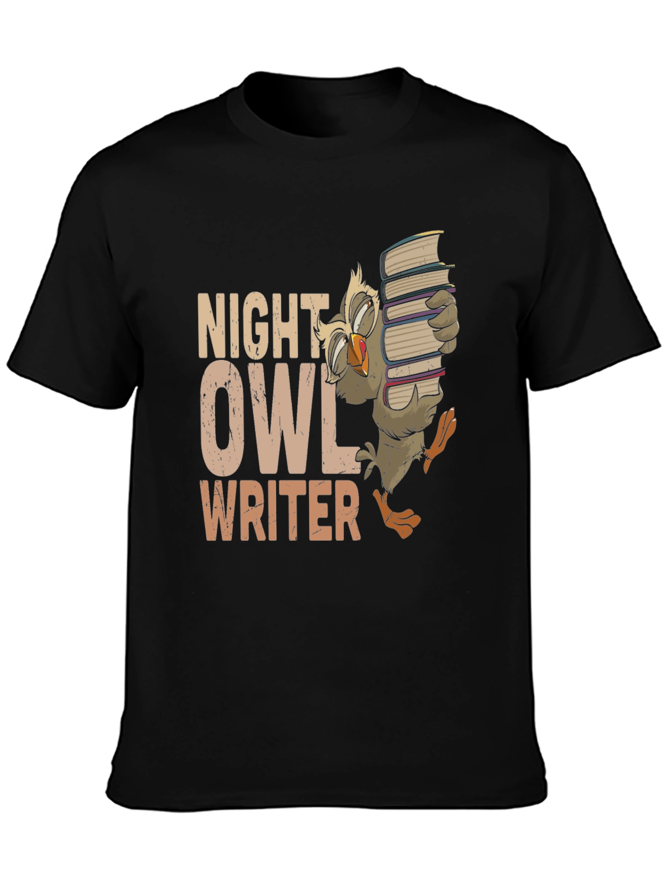 Night Owl Writer T-Shirt - Book Lover Tee
