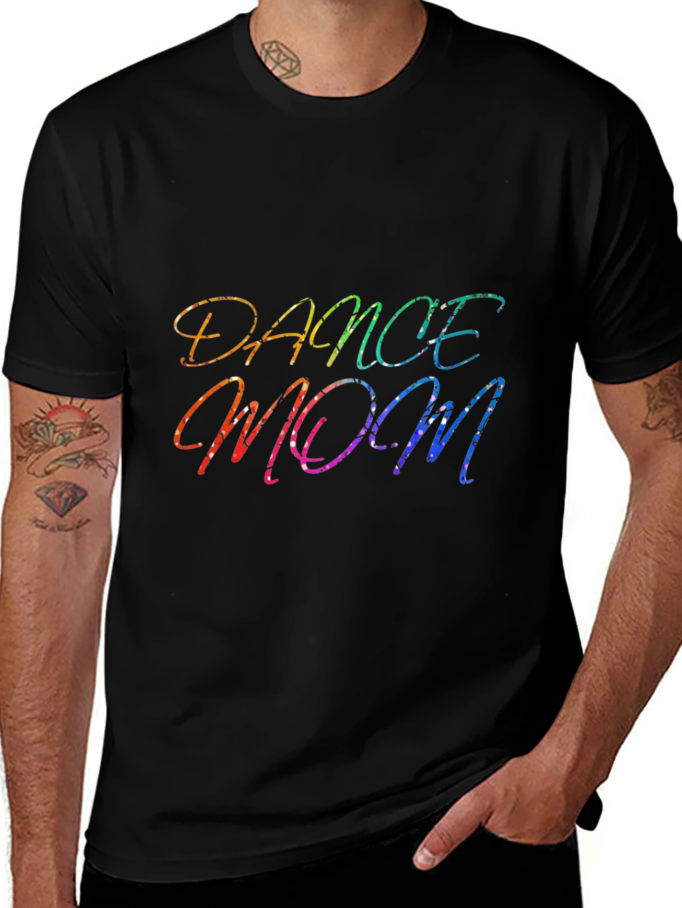 Dance Mom Rainbow Graphic T-Shirt