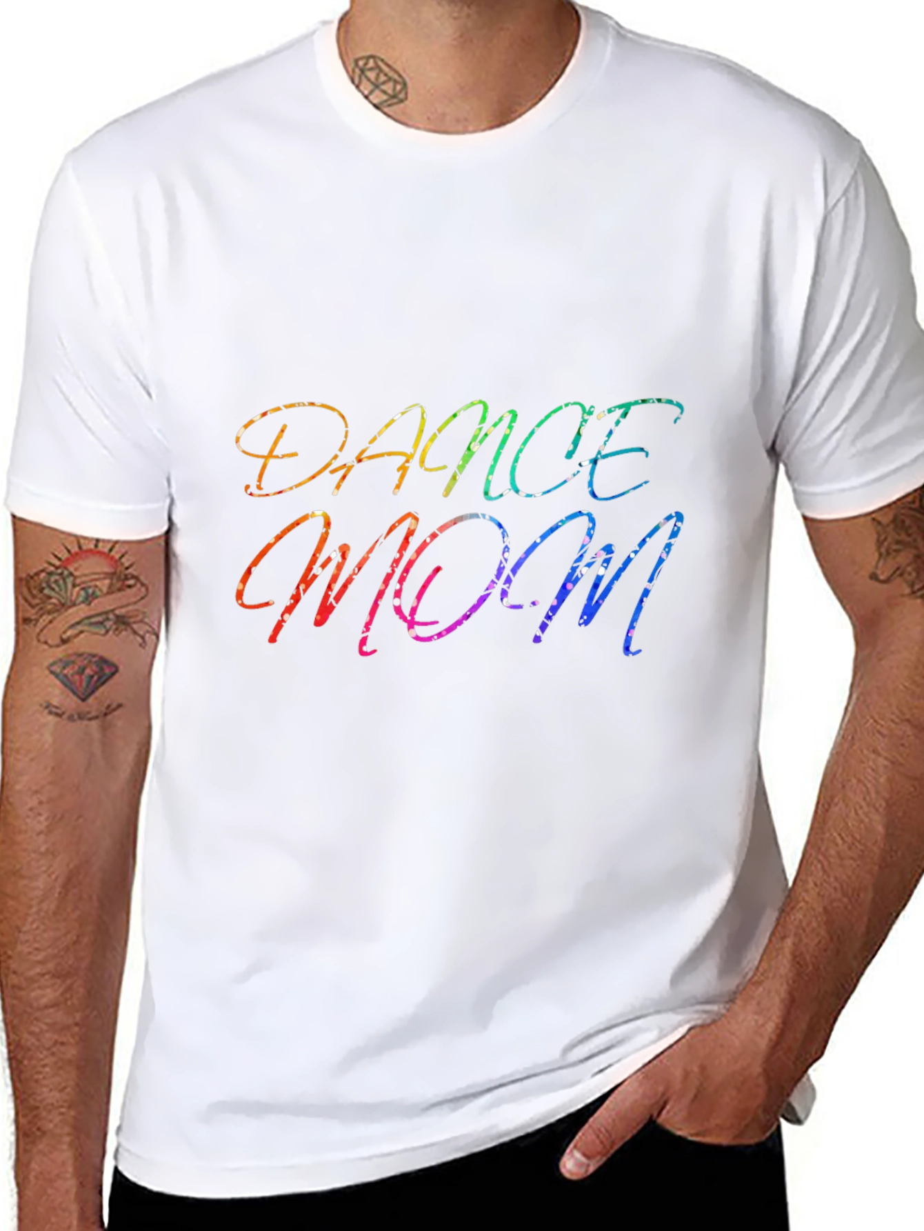 Dance Mom Rainbow Graphic T-Shirt