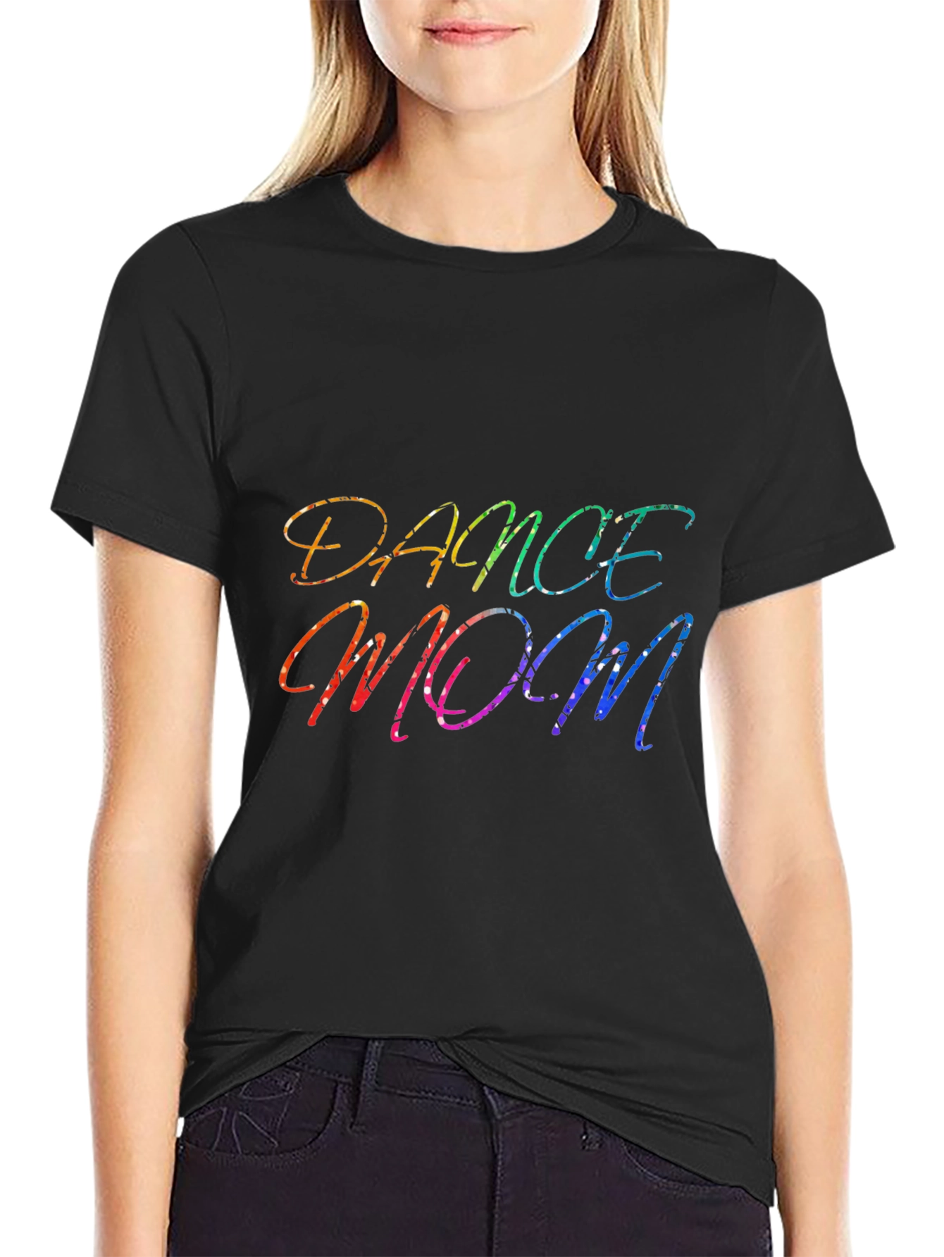 Dance Mom Rainbow Graphic T-Shirt