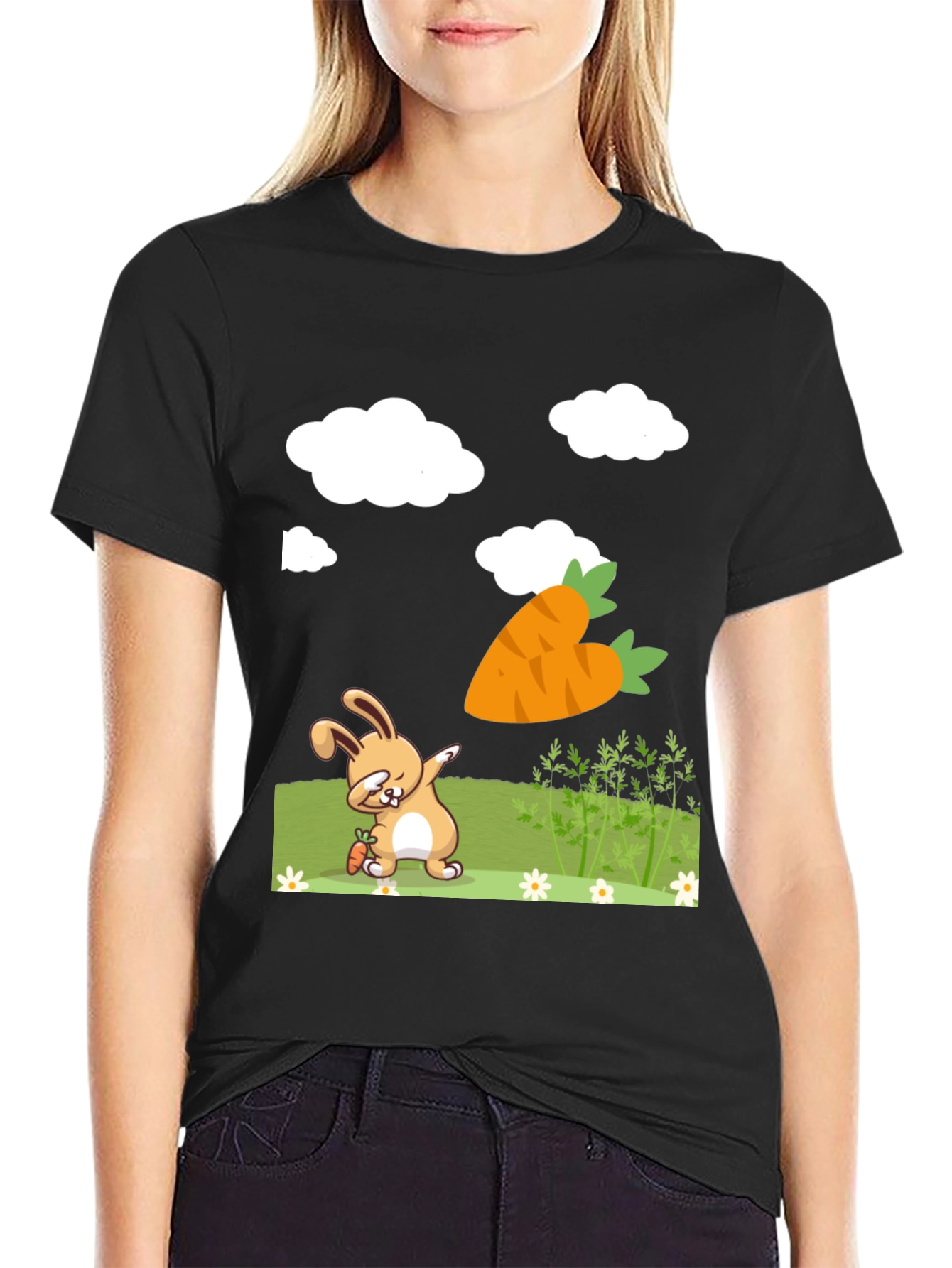 Dabbing Easter Bunny Carrot Shirt
