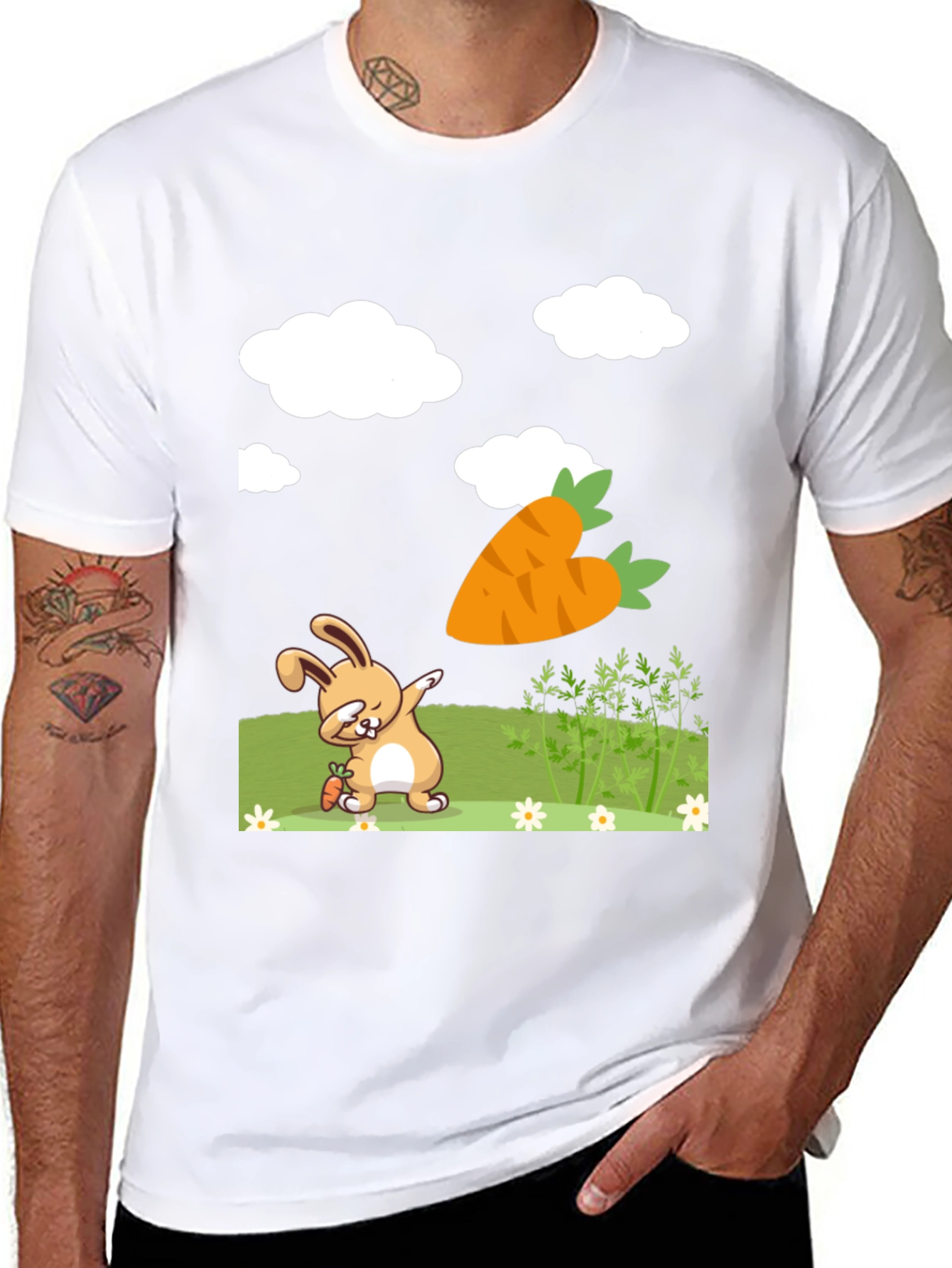 Dabbing Easter Bunny Carrot Shirt