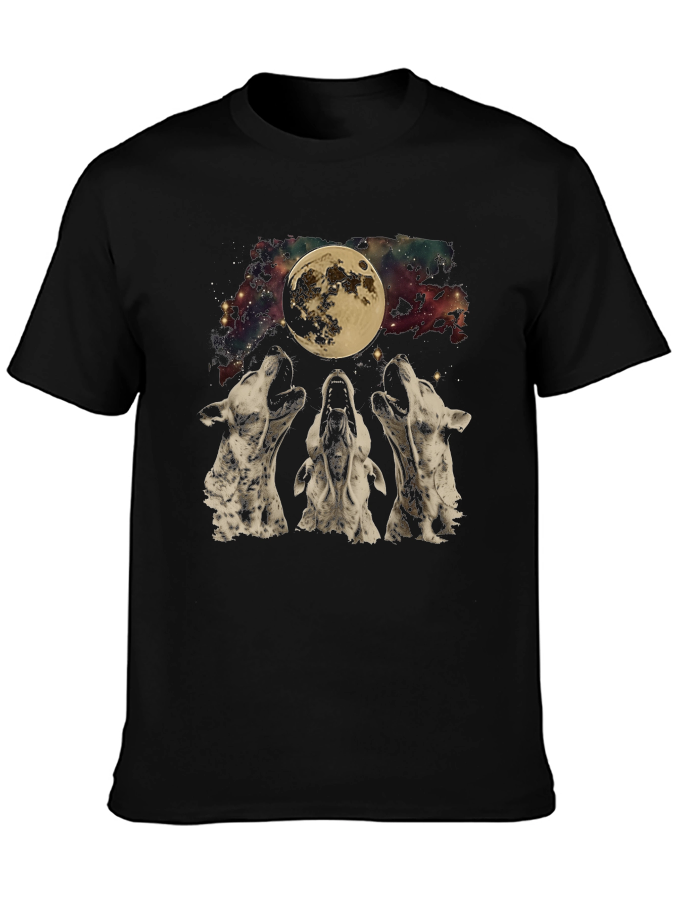 Wolf Moon Graphic Tee - Black T-Shirt