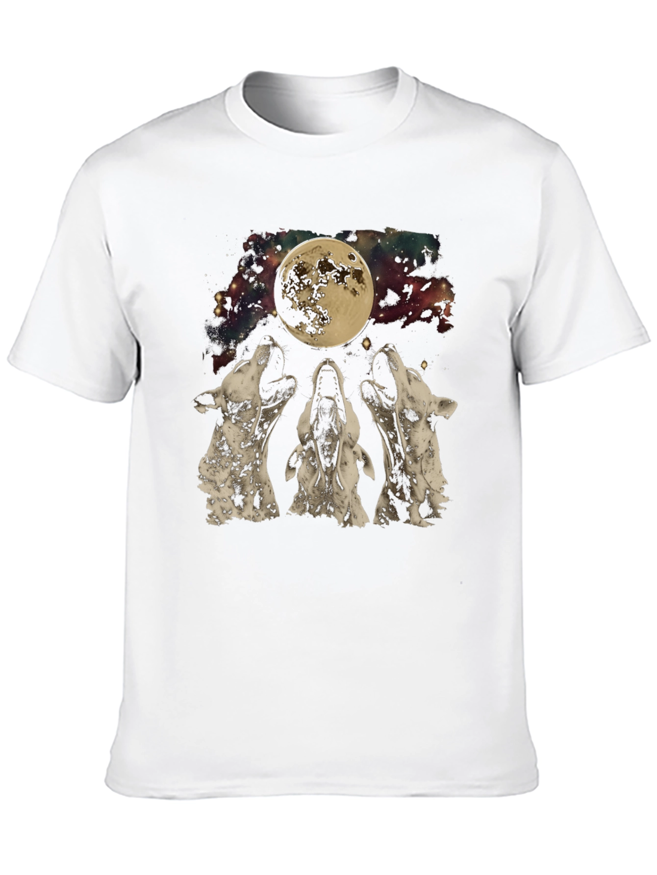 Wolf Moon Graphic Tee - Black T-Shirt