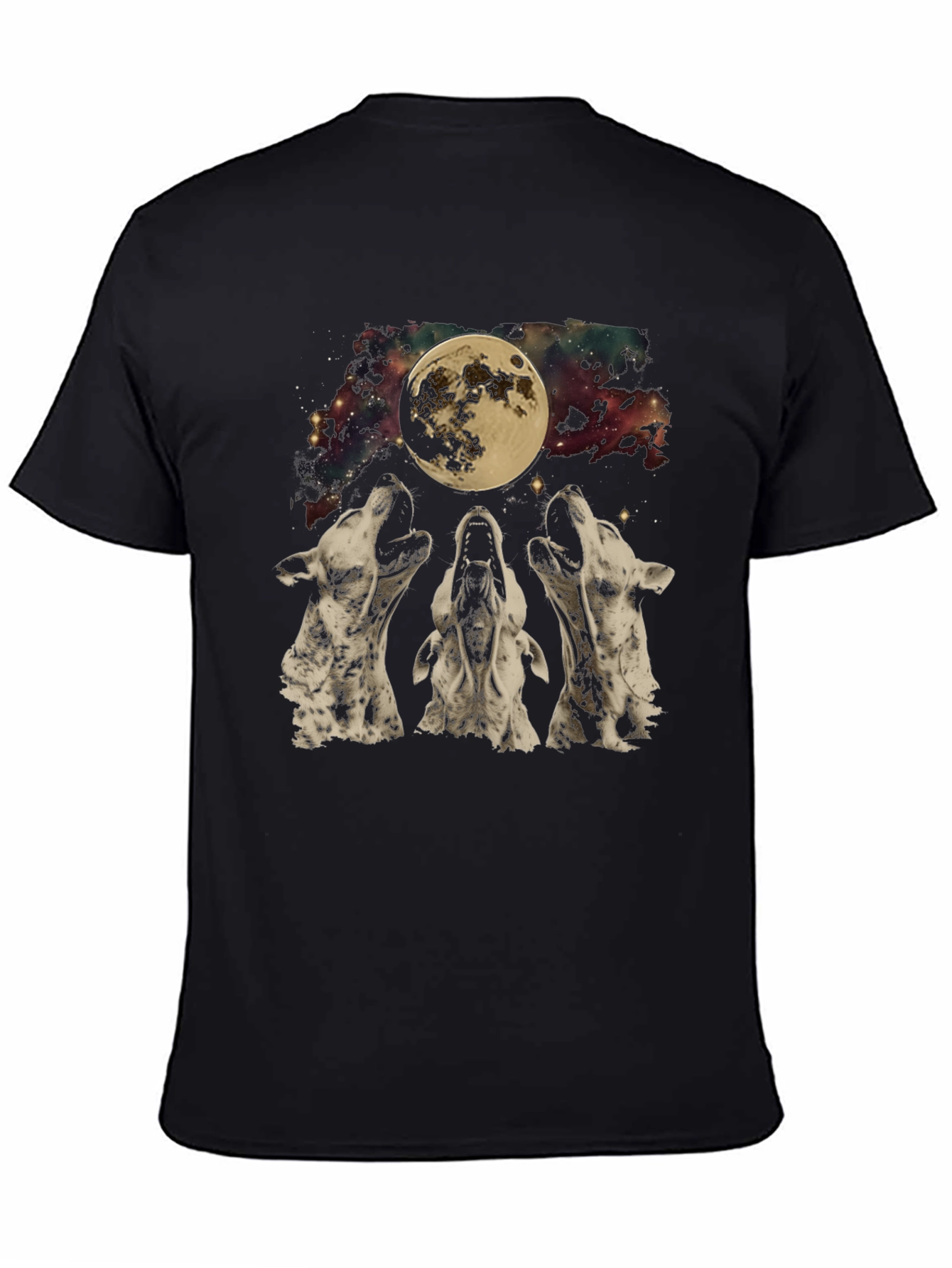 Wolf Moon Graphic Tee - Black T-Shirt
