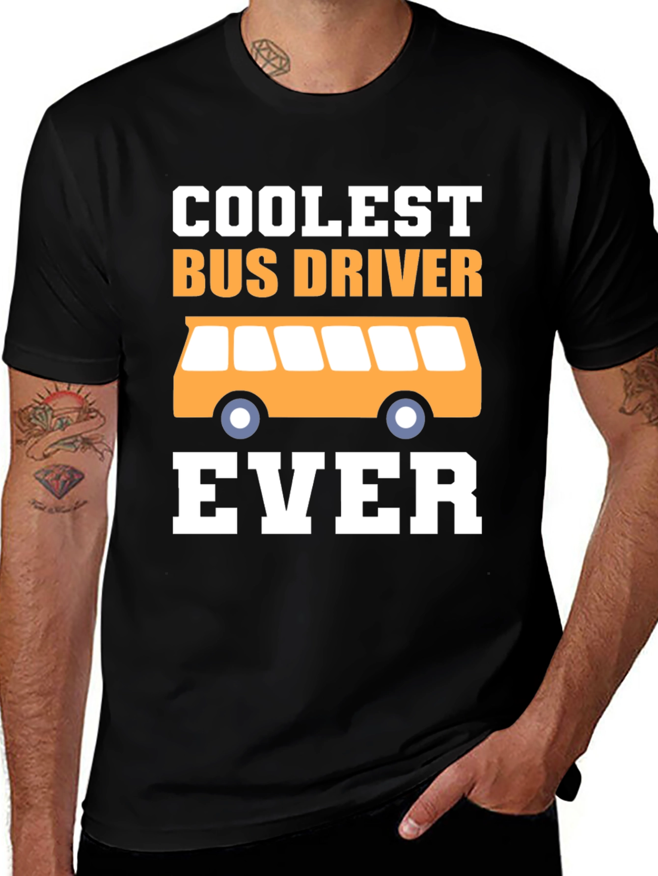Coolest Bus Driver Ever Graphic T-Shirt