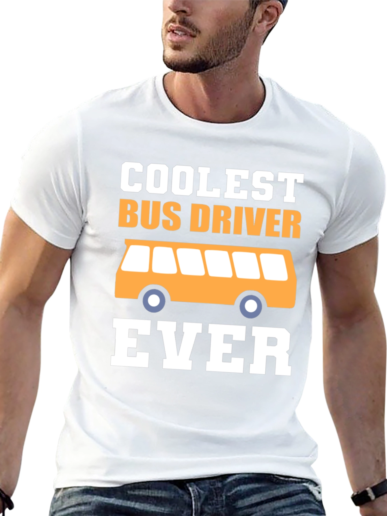 Coolest Bus Driver Ever Graphic T-Shirt
