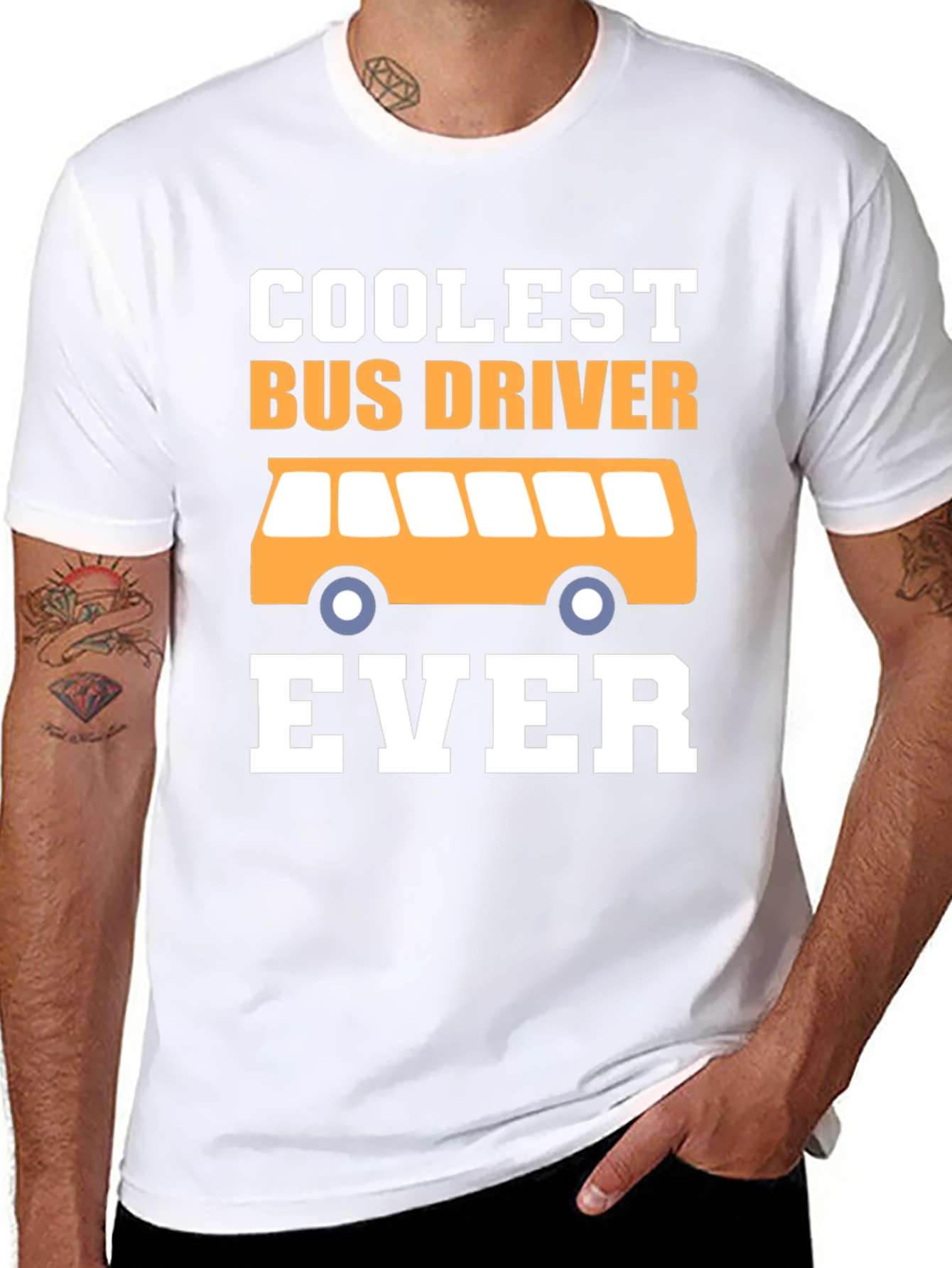 Coolest Bus Driver Ever Graphic T-Shirt