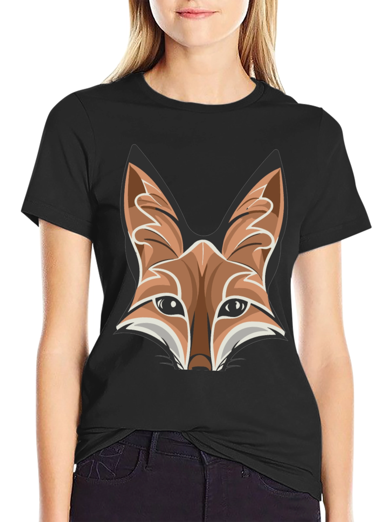 Fox Head Graphic Tee - Mens Black T-Shirt