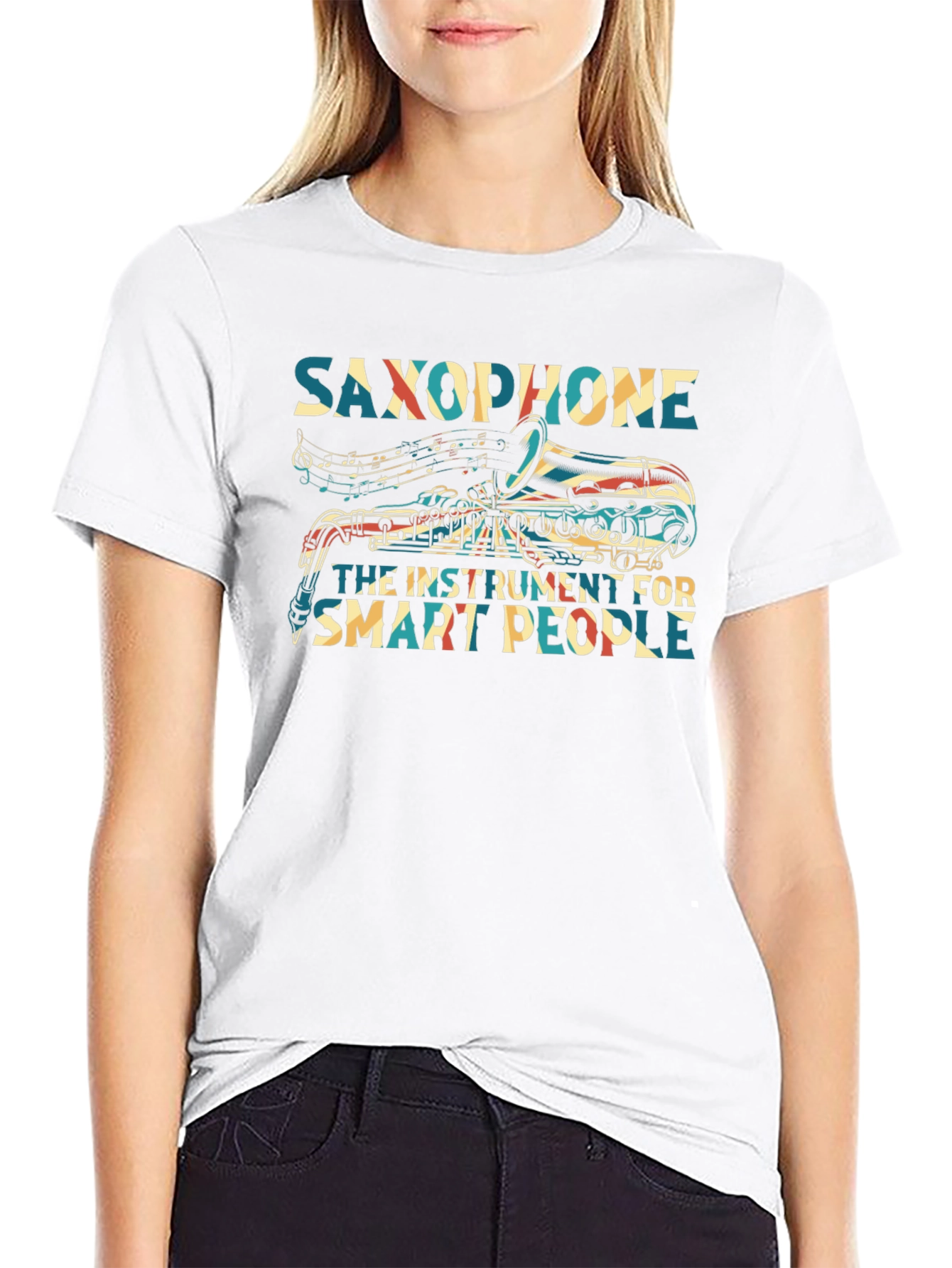 Saxophone Instrument Smart People T-Shirt