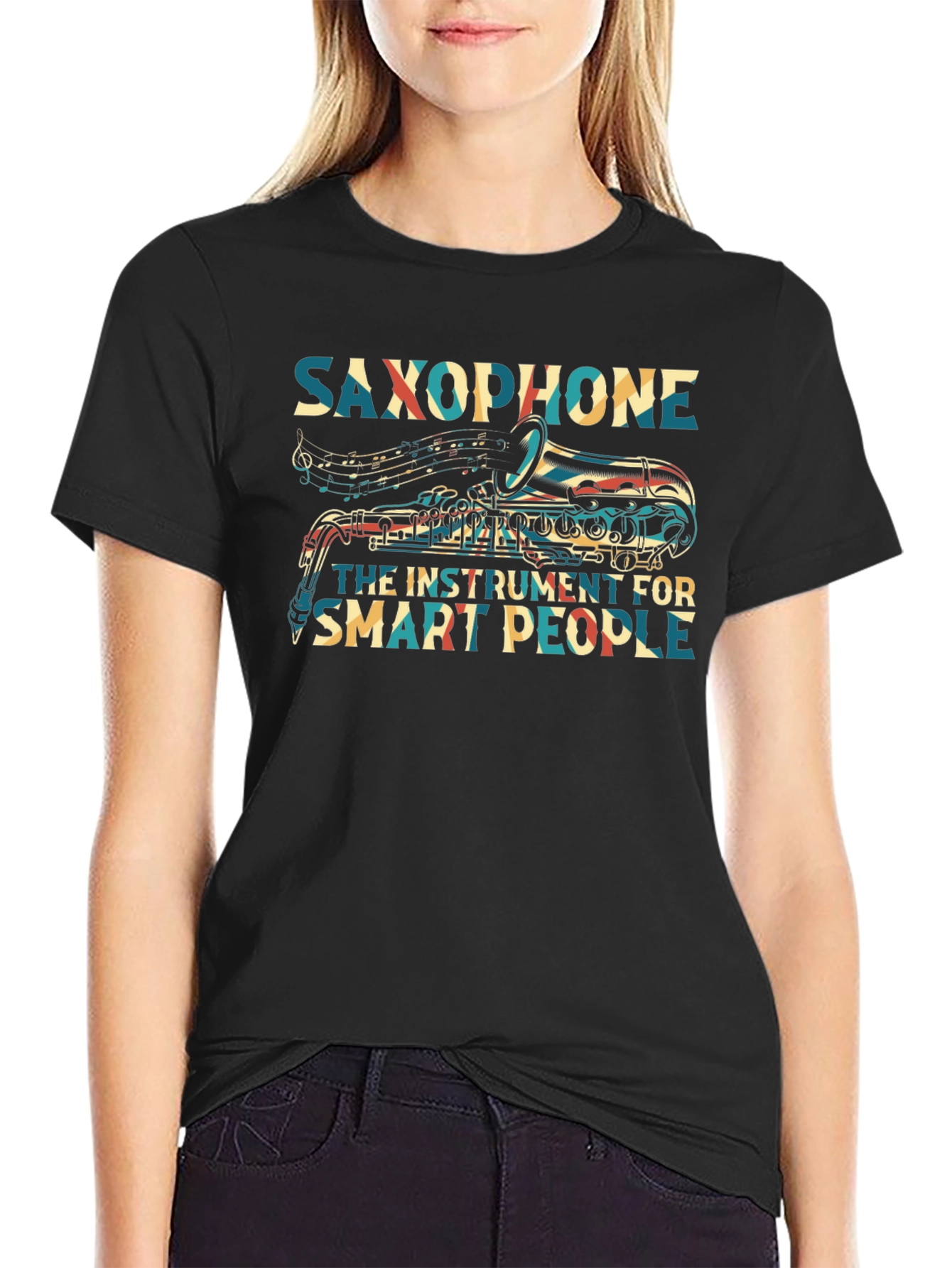 Saxophone Instrument Smart People T-Shirt