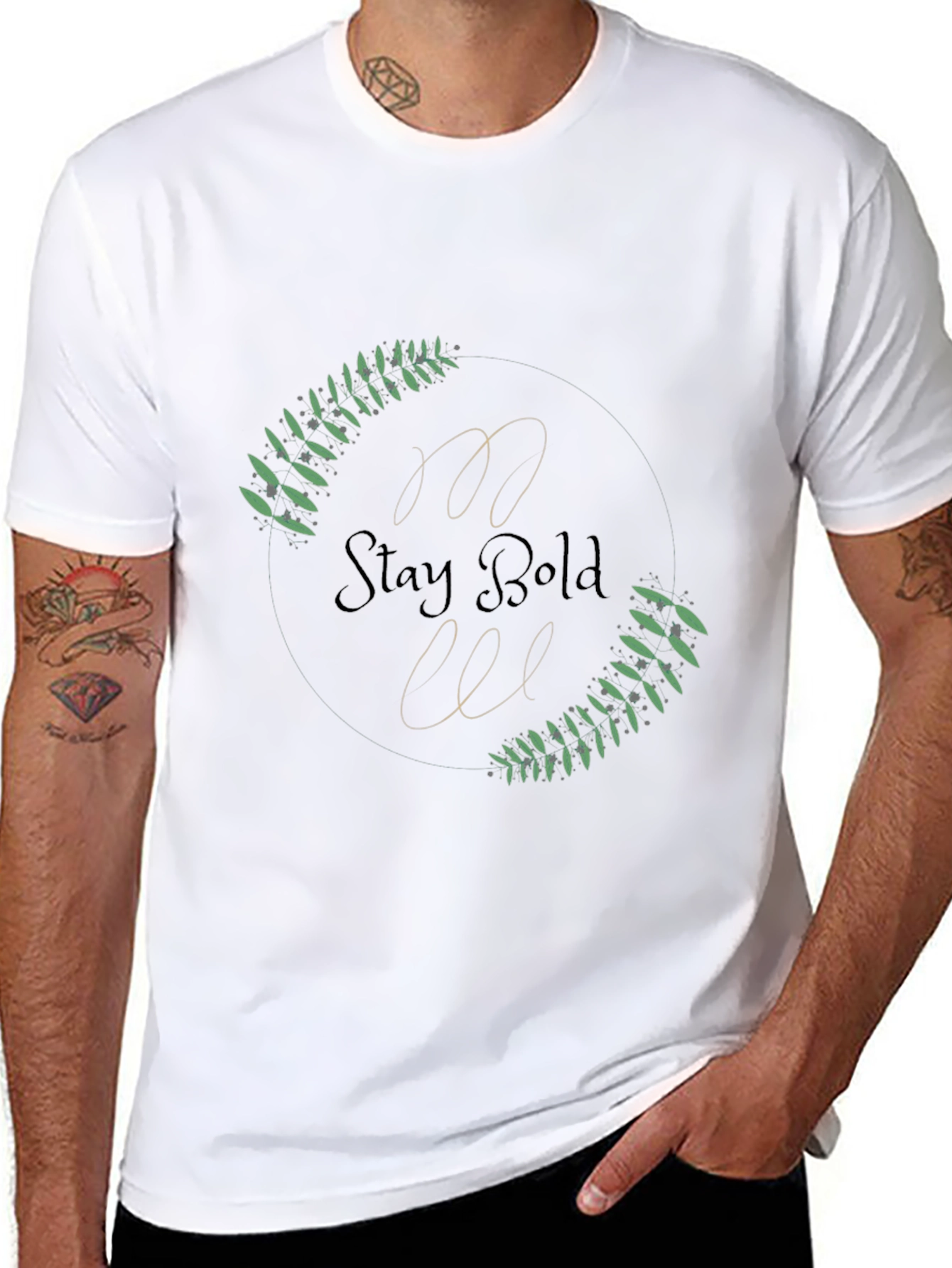 Stay Bold Black Graphic Tee