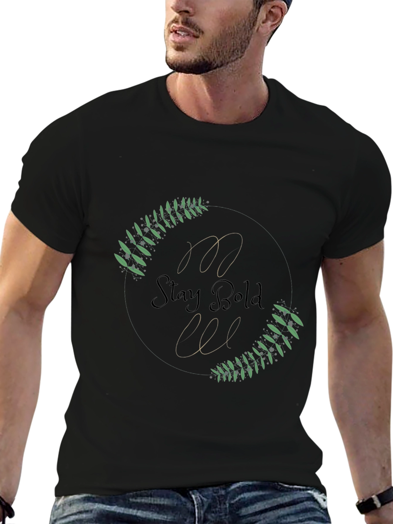 Stay Bold Black Graphic Tee