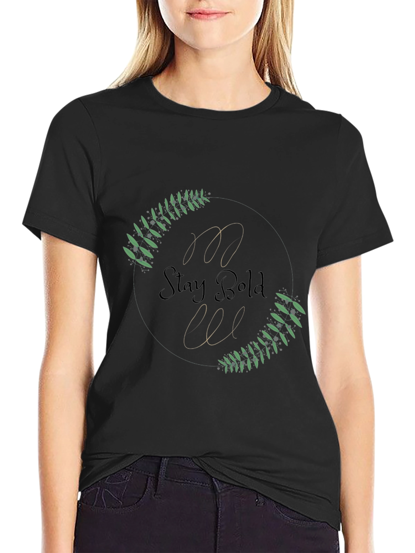 Stay Bold Black Graphic Tee