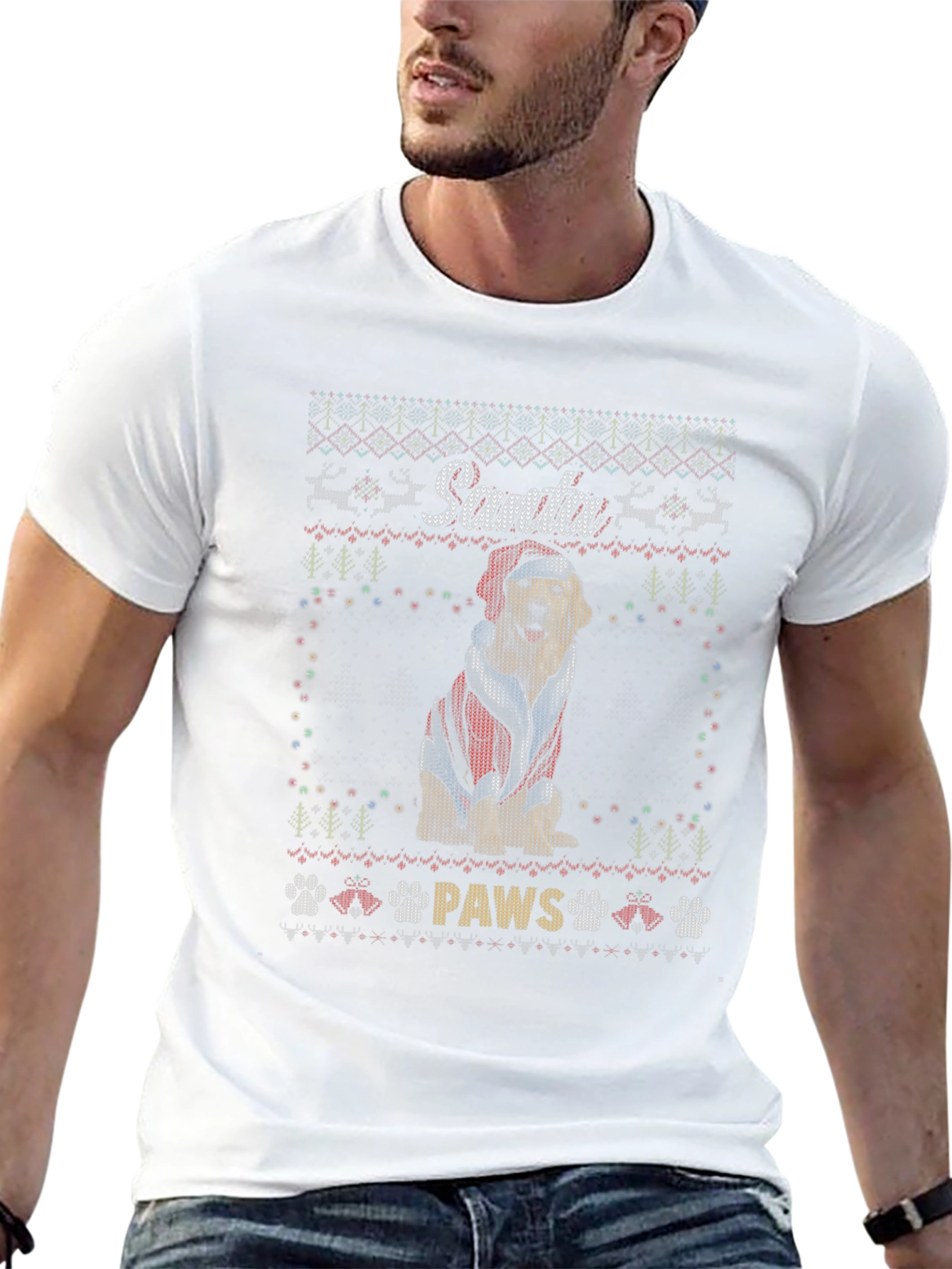 Santa Paws Dog Christmas T-Shirt