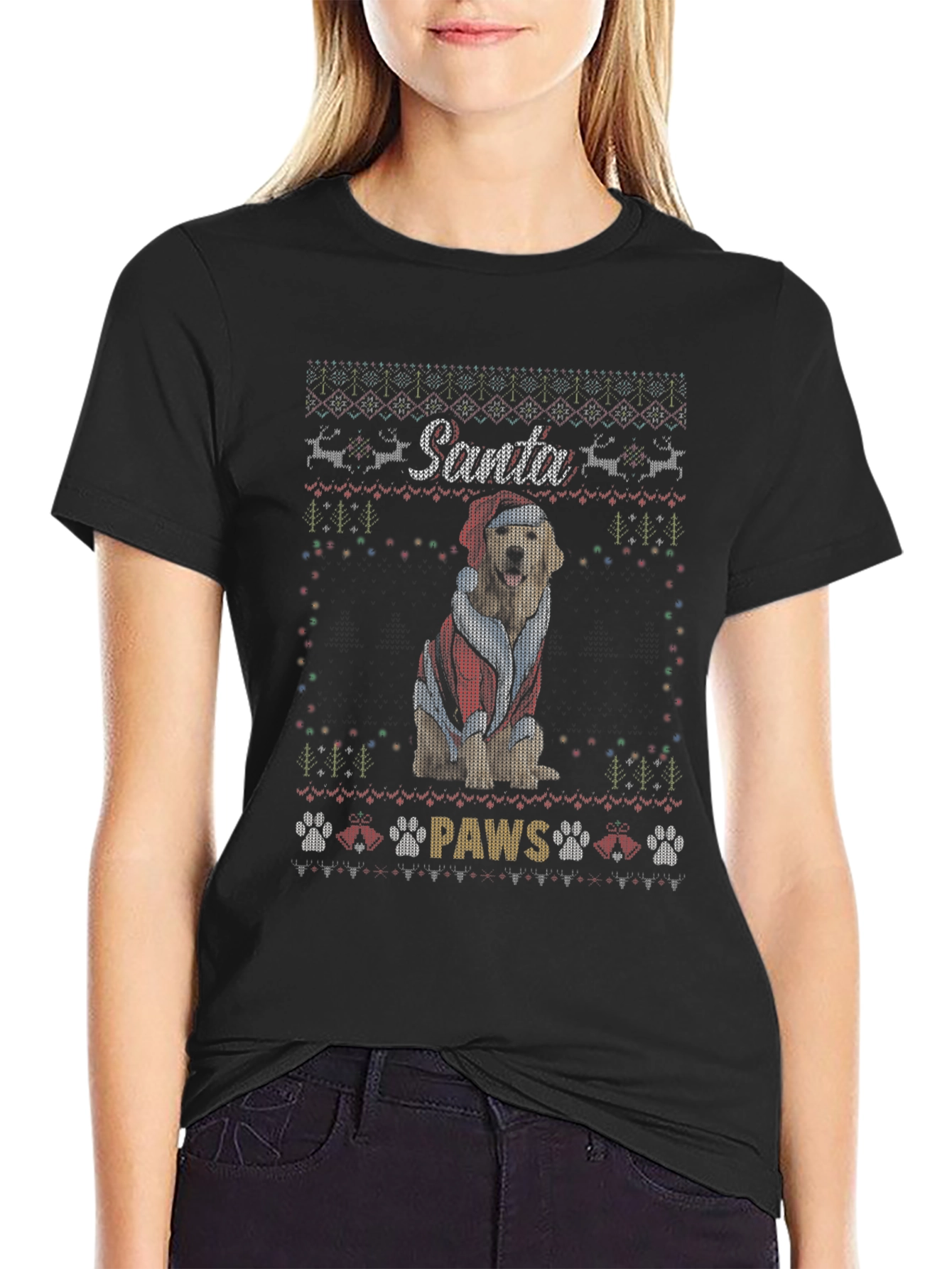 Santa Paws Dog Christmas T-Shirt