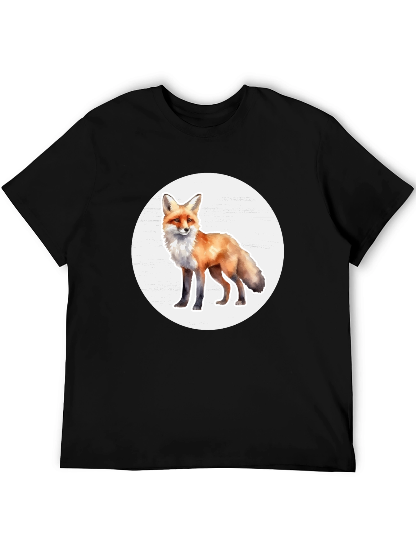 Fox Graphic Tee - Stylish Animal Print T-Shirt
