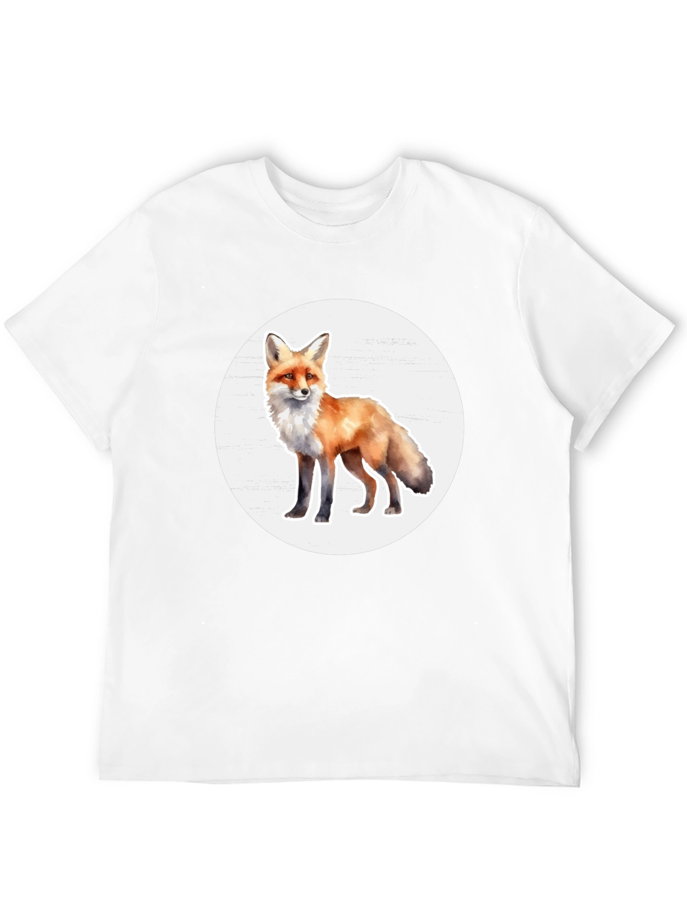Fox Graphic Tee - Stylish Animal Print T-Shirt