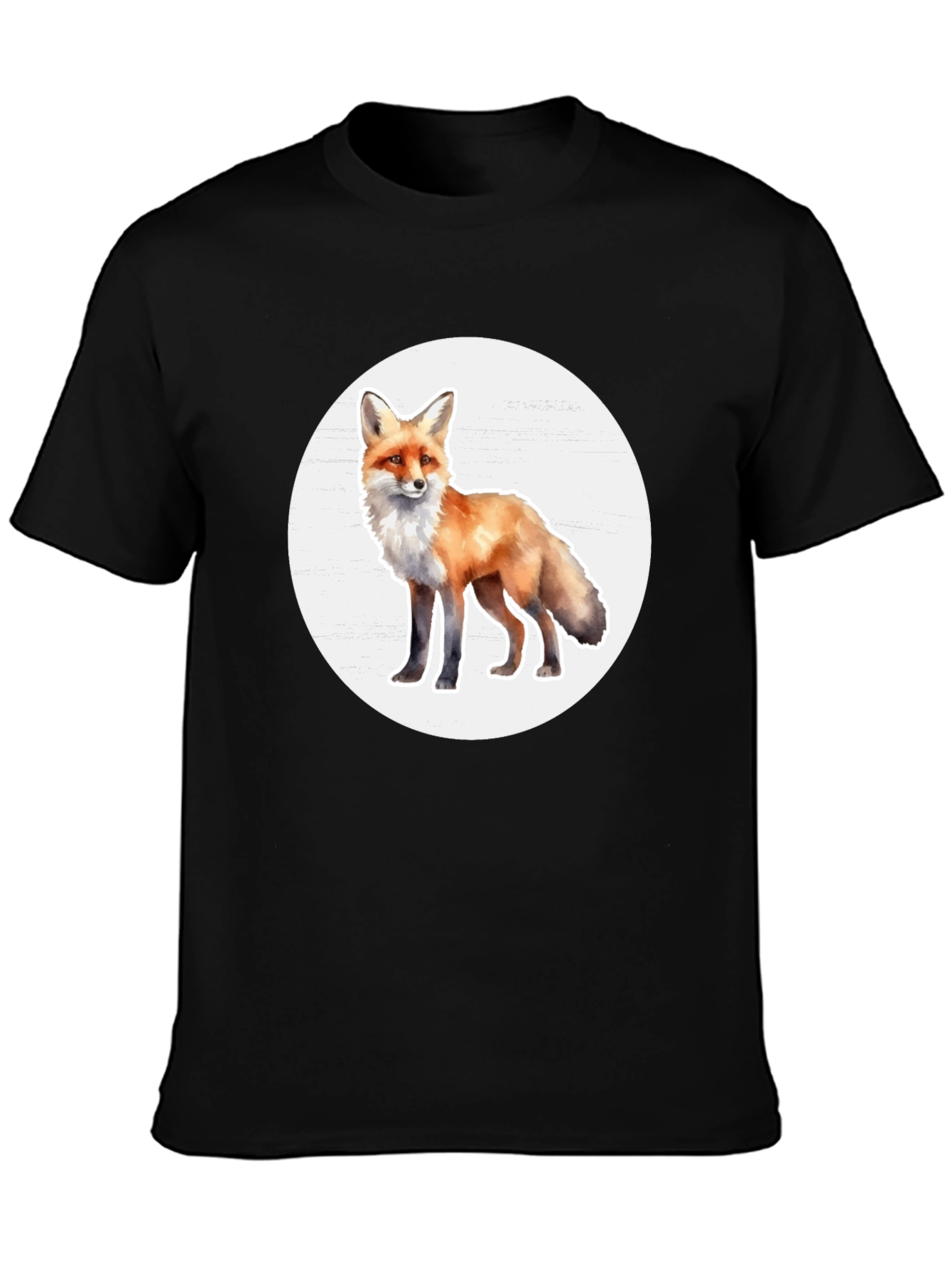 Fox Graphic Tee - Stylish Animal Print T-Shirt