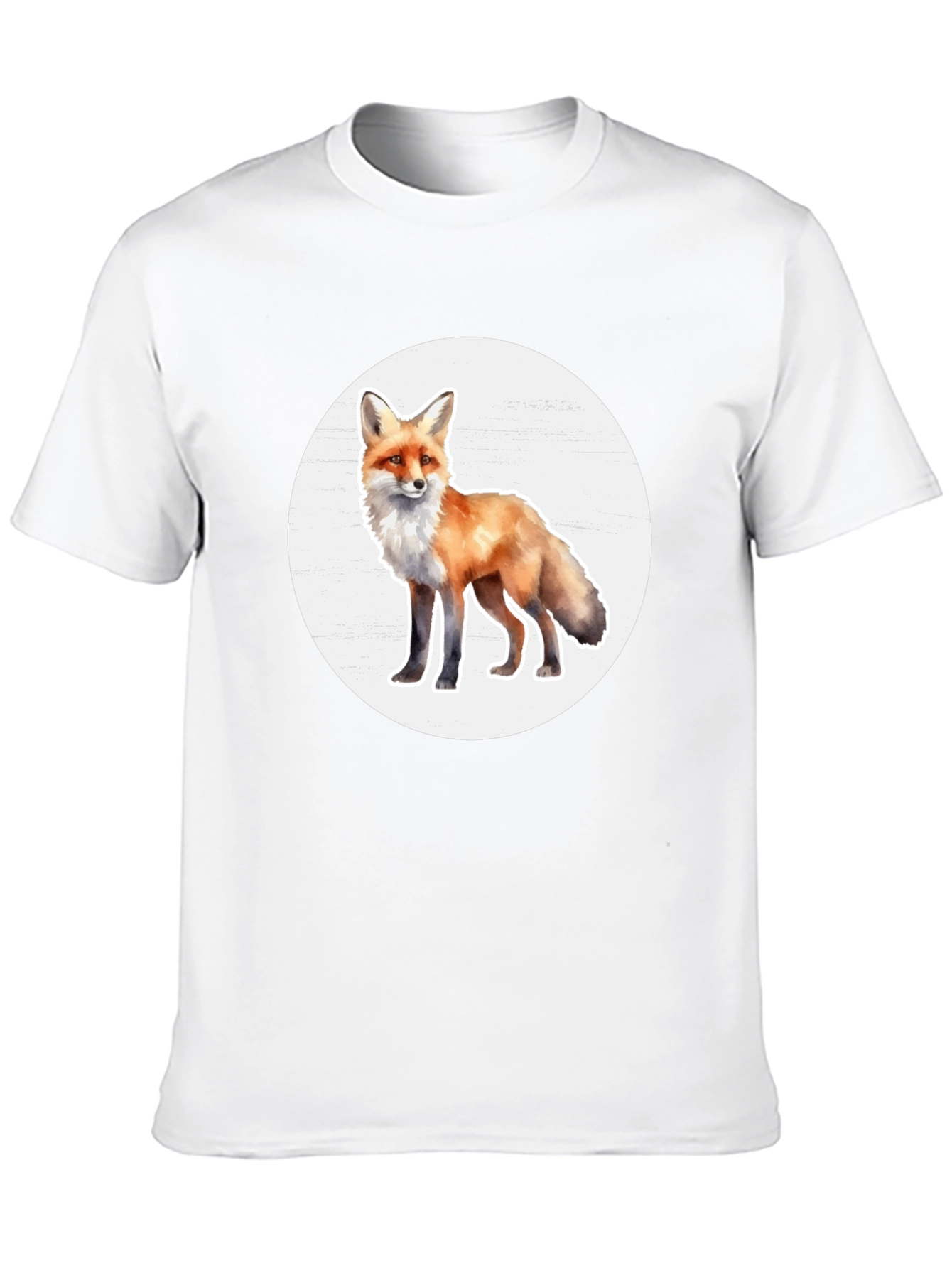 Fox Graphic Tee - Stylish Animal Print T-Shirt