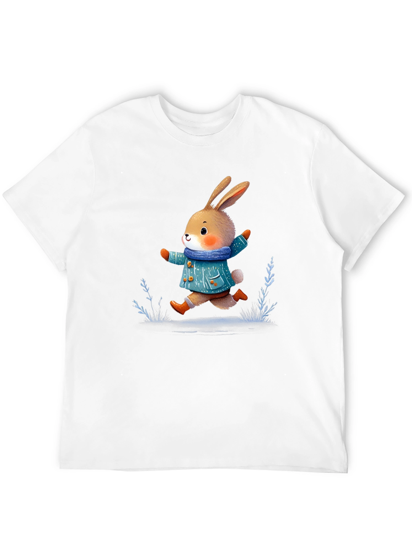 Cute Bunny T-Shirt: Whimsical Winter Style