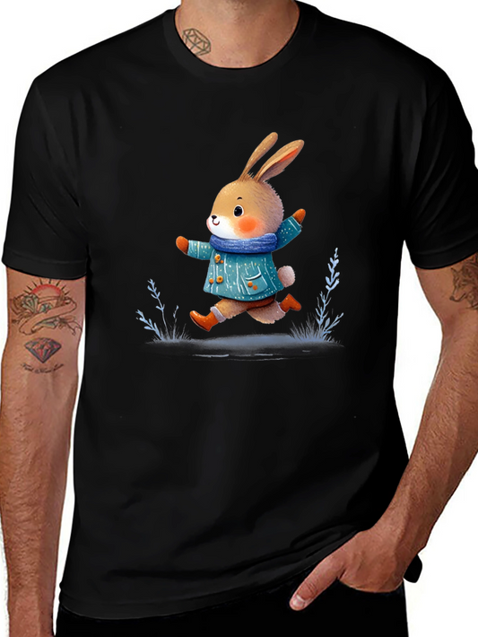 Cute Bunny T-Shirt: Whimsical Winter Style