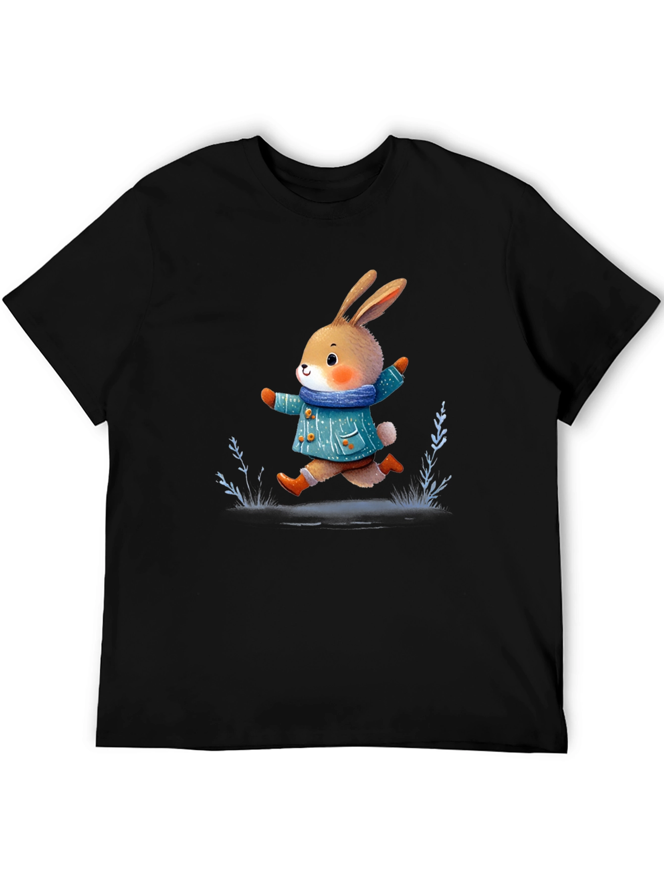 Cute Bunny T-Shirt: Whimsical Winter Style