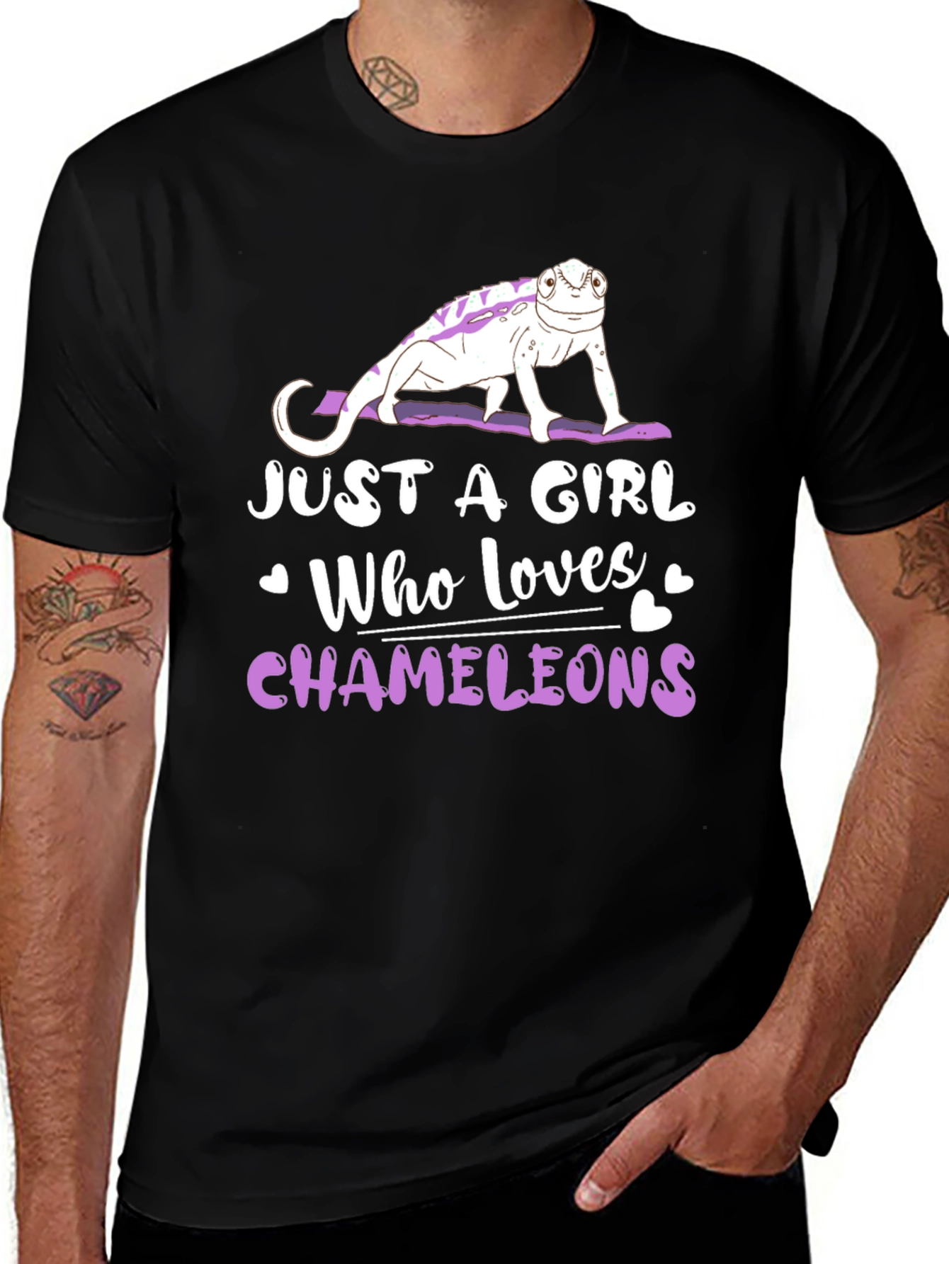 Just A Girl Who Loves Chameleons T-Shirt