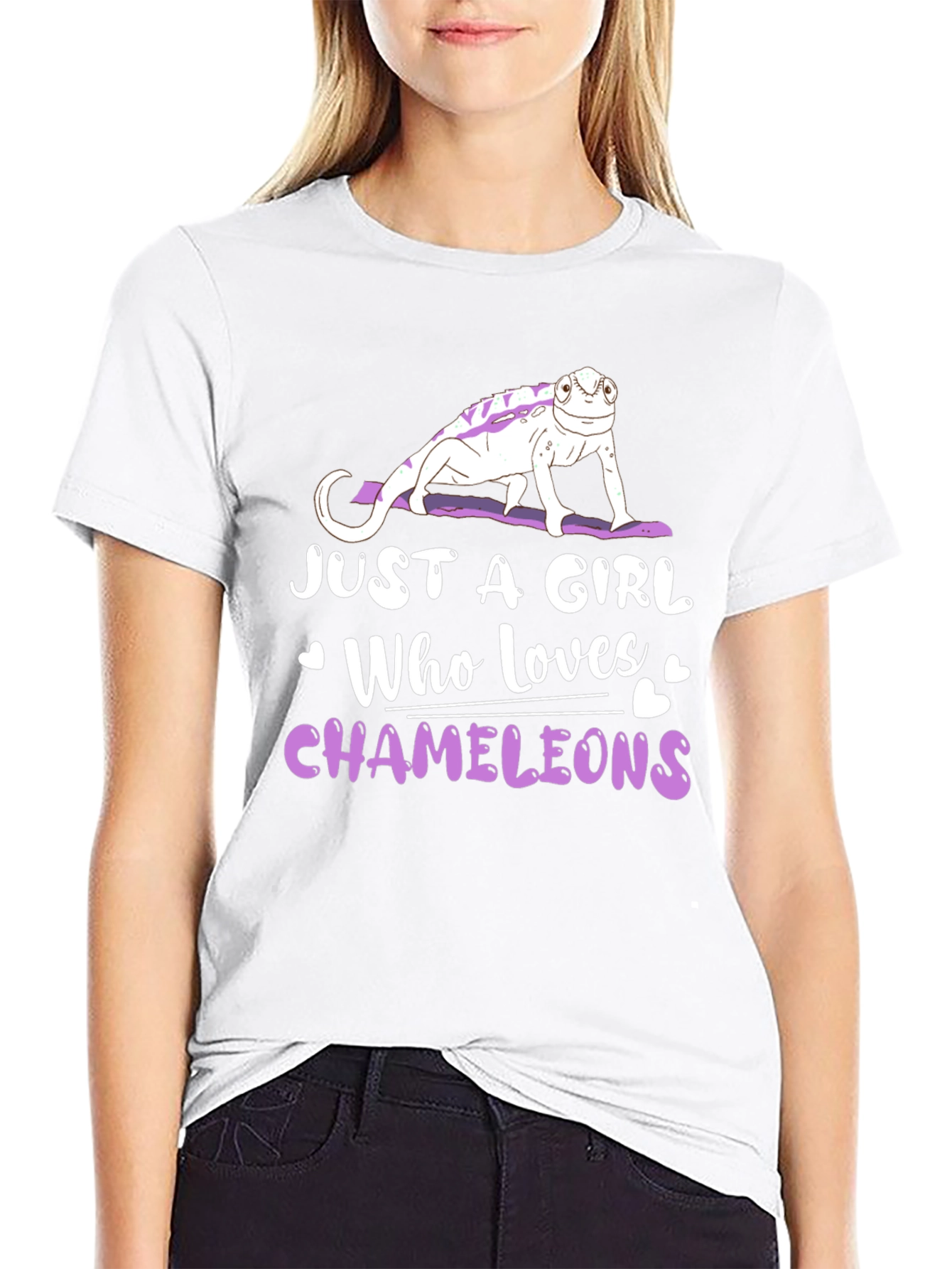 Just A Girl Who Loves Chameleons T-Shirt