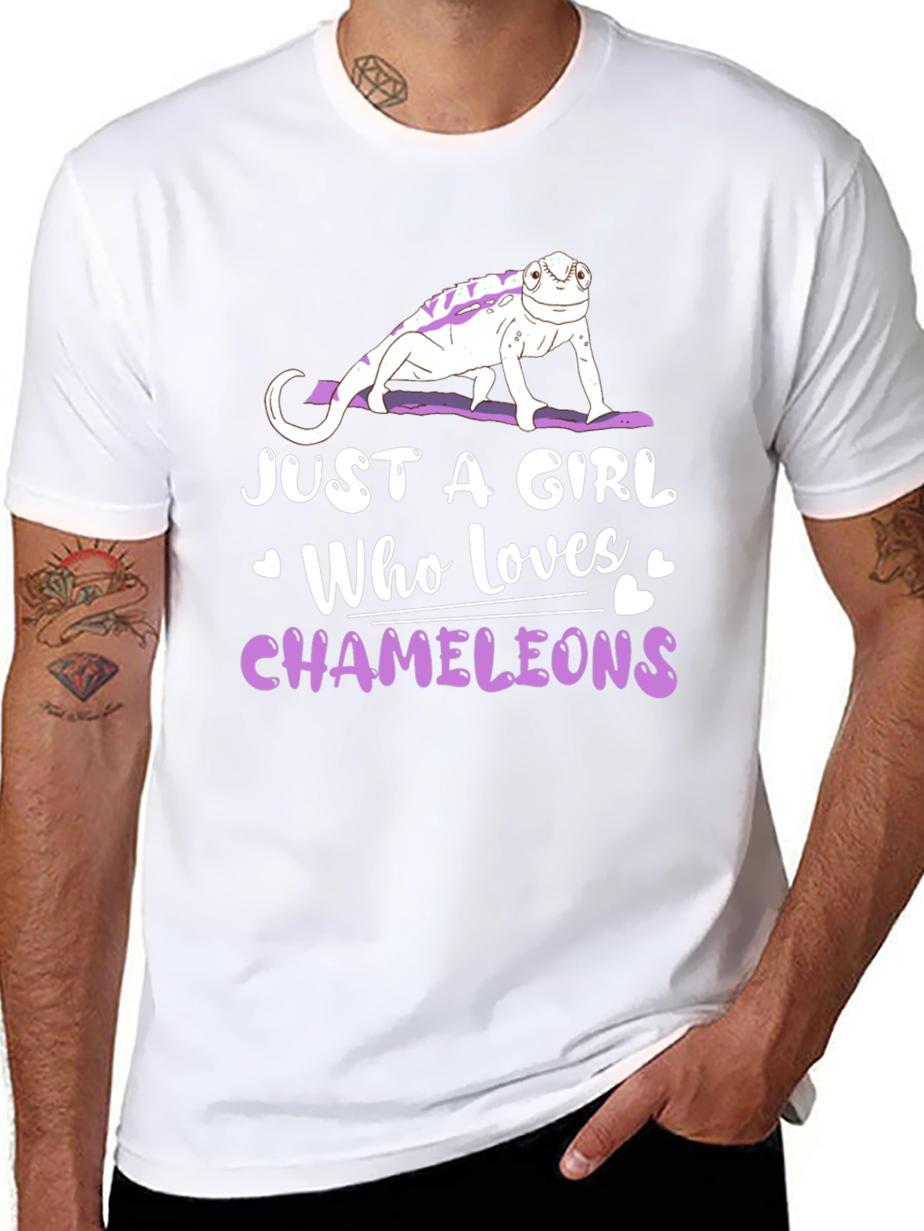 Just A Girl Who Loves Chameleons T-Shirt