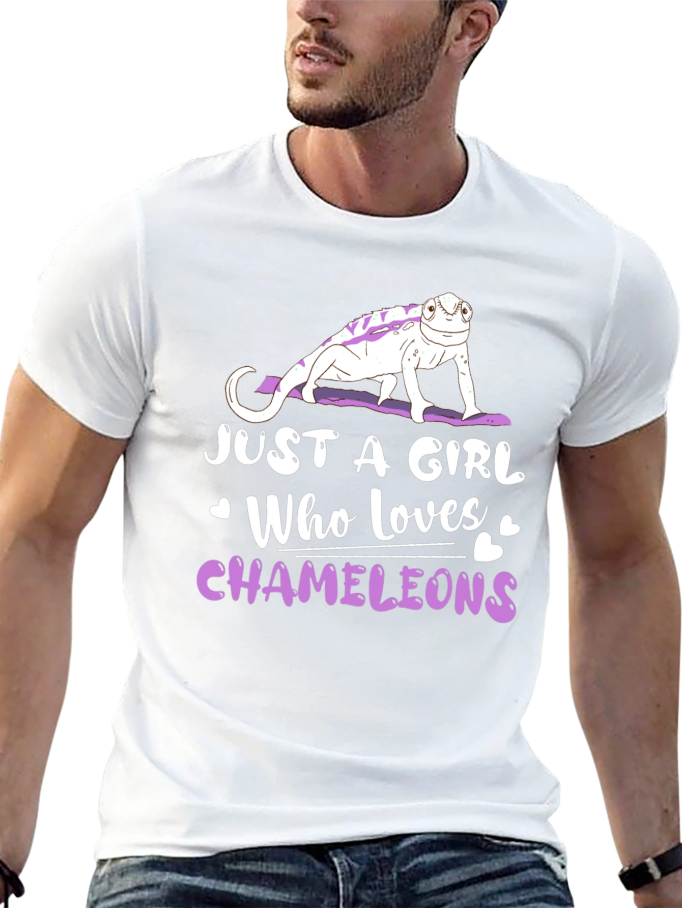 Just A Girl Who Loves Chameleons T-Shirt