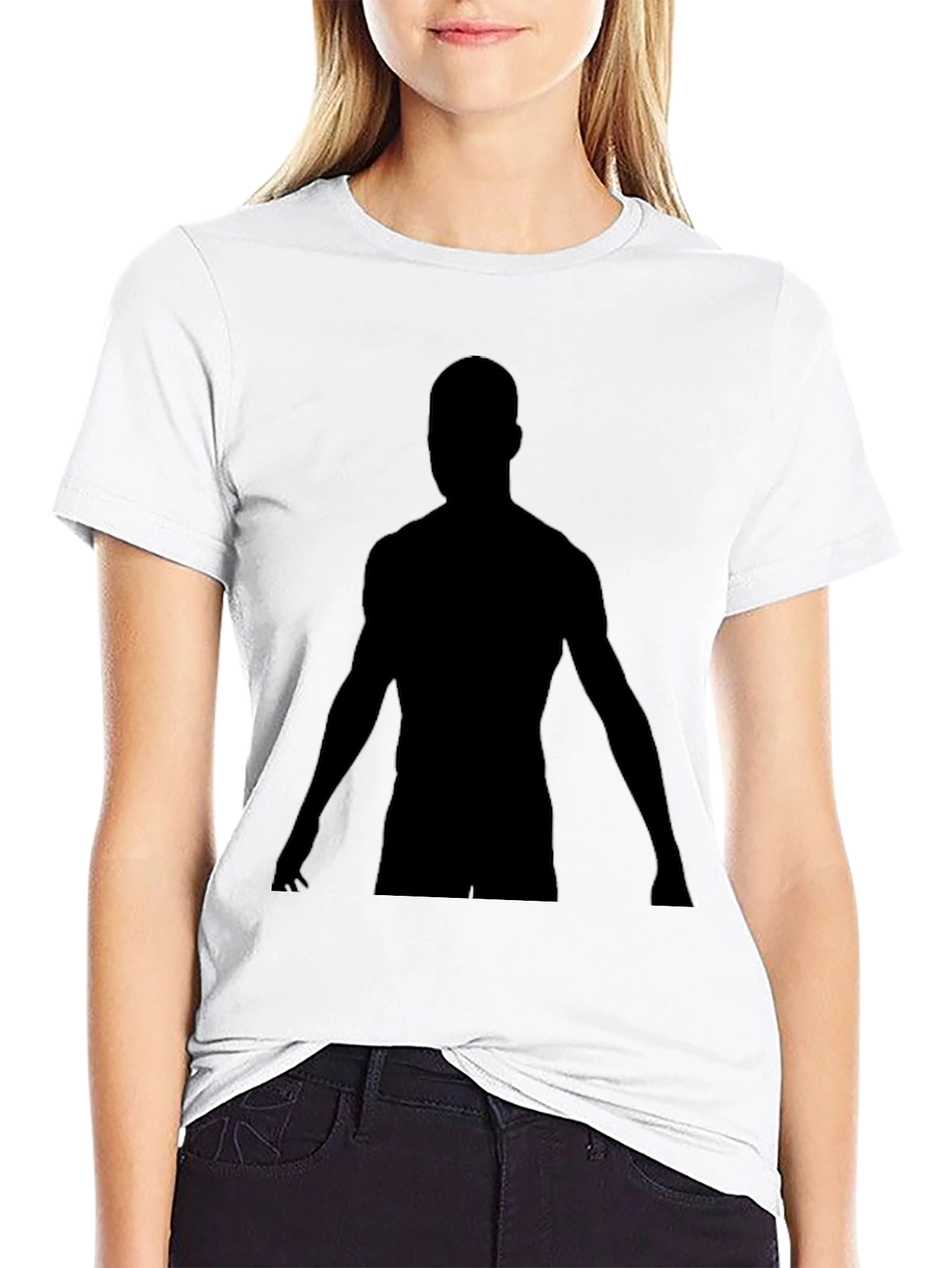 Black Silhouette Graphic T-Shirt