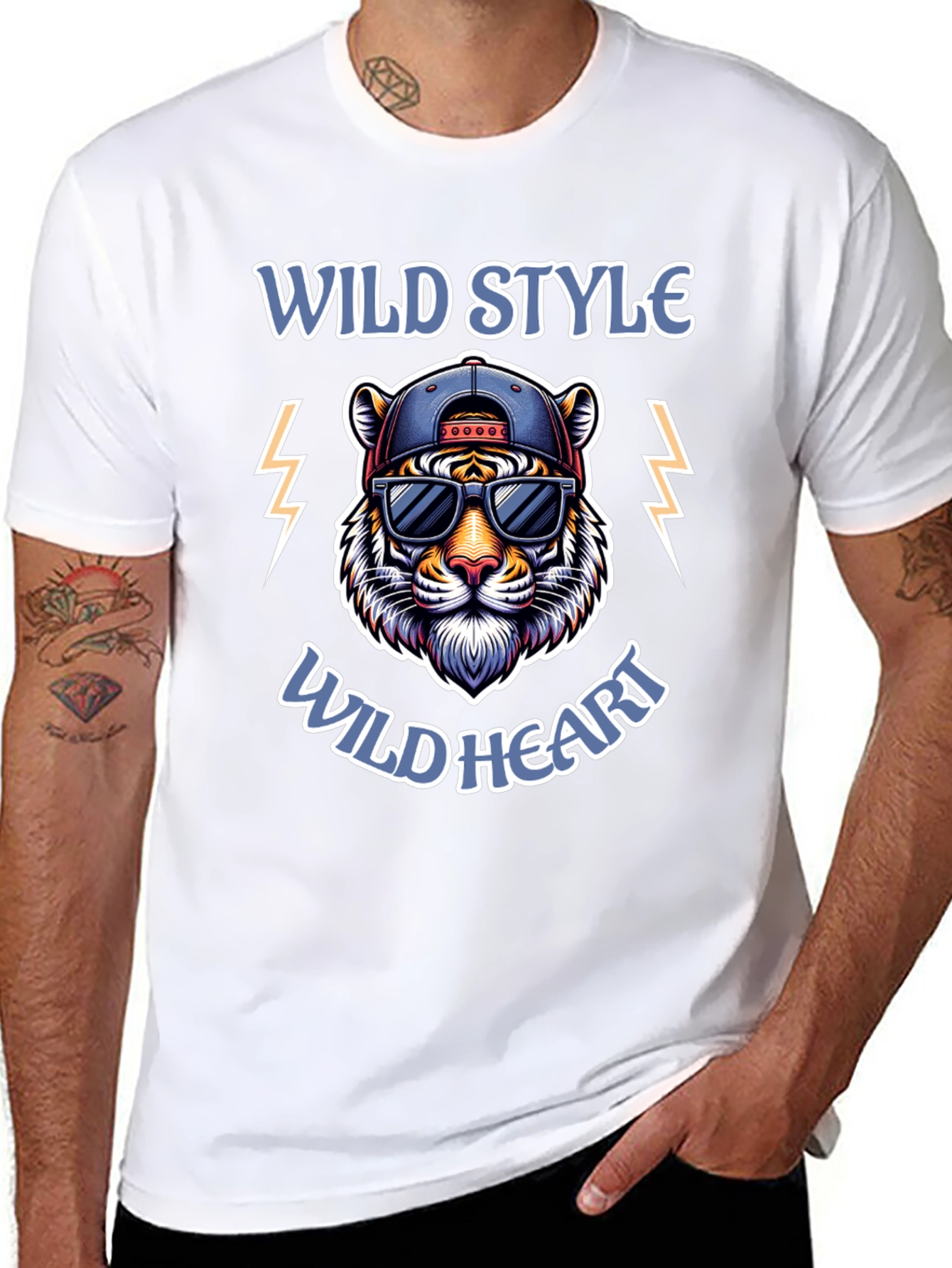 Wild Style Tiger Graphic T-Shirt