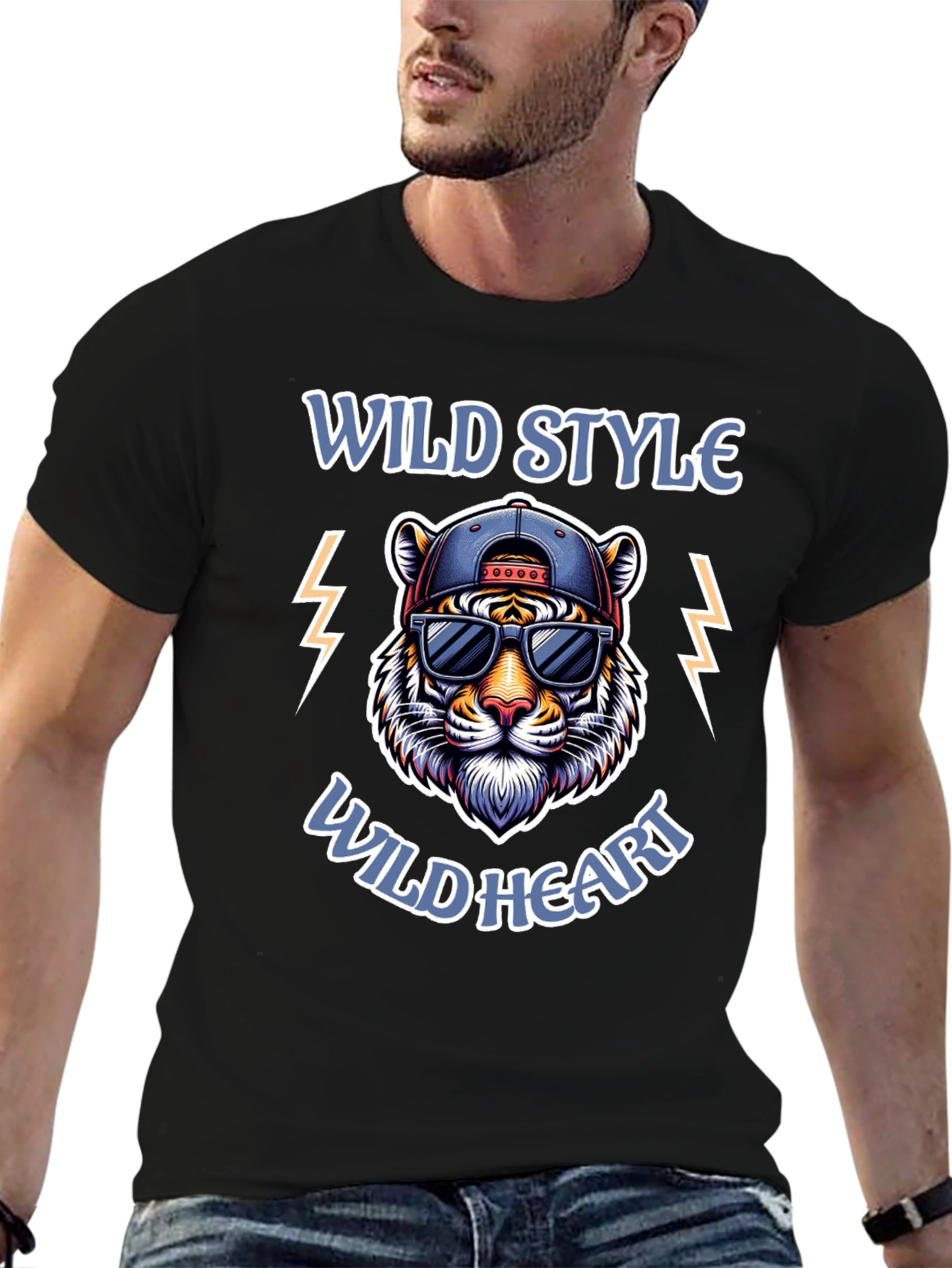 Wild Style Tiger Graphic T-Shirt
