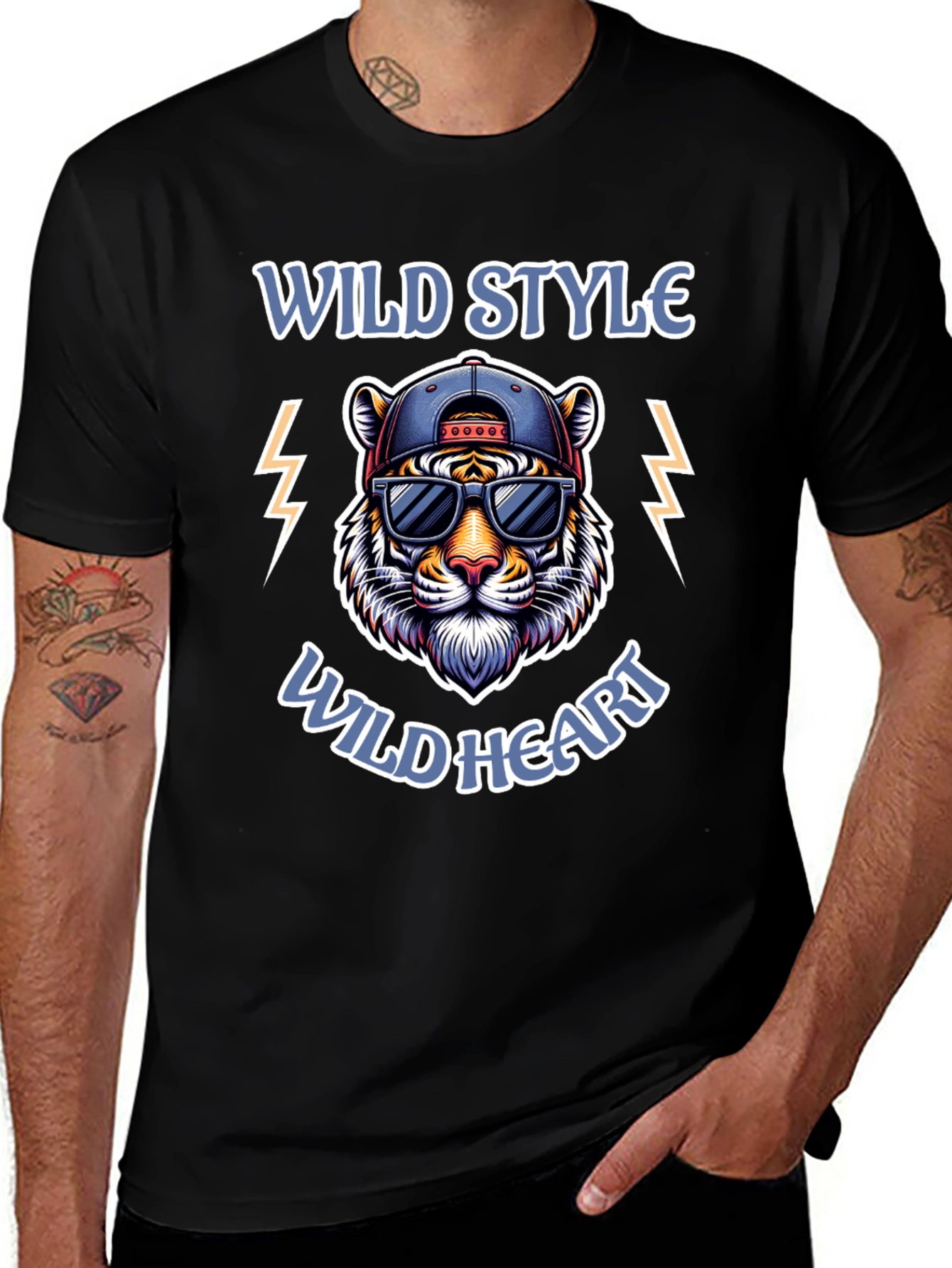 Wild Style Tiger Graphic T-Shirt