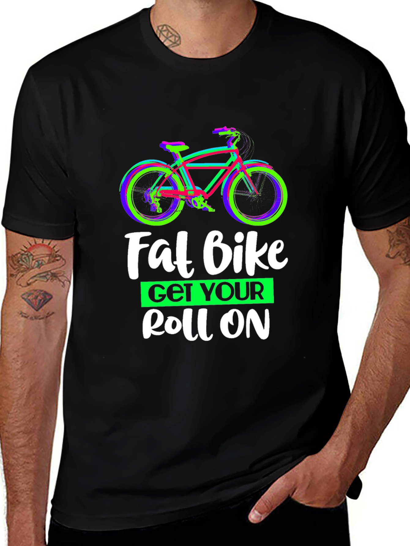 Fat Bike Get Your Roll On Graphic Tee