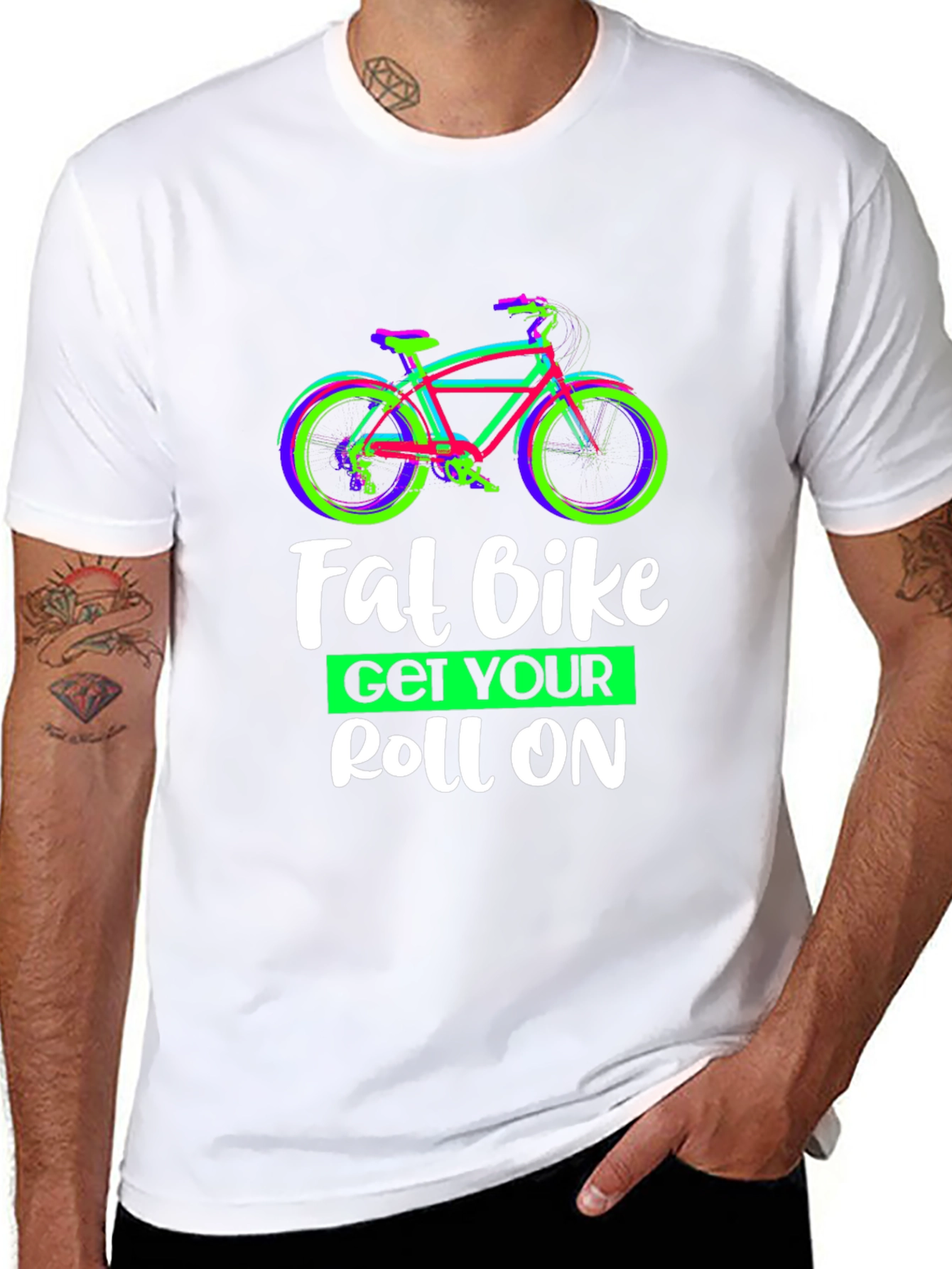 Fat Bike Get Your Roll On Graphic Tee