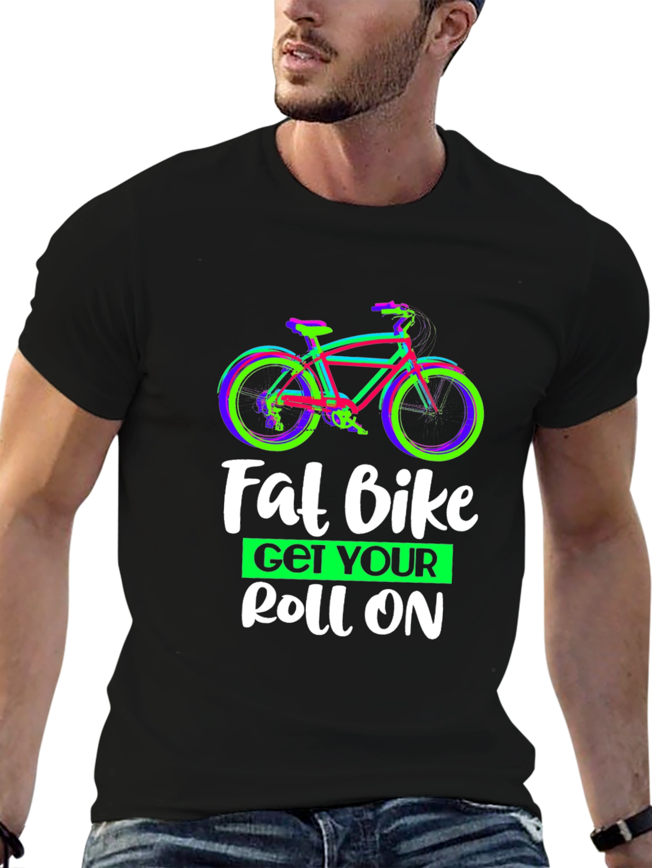 Fat Bike Get Your Roll On Graphic Tee