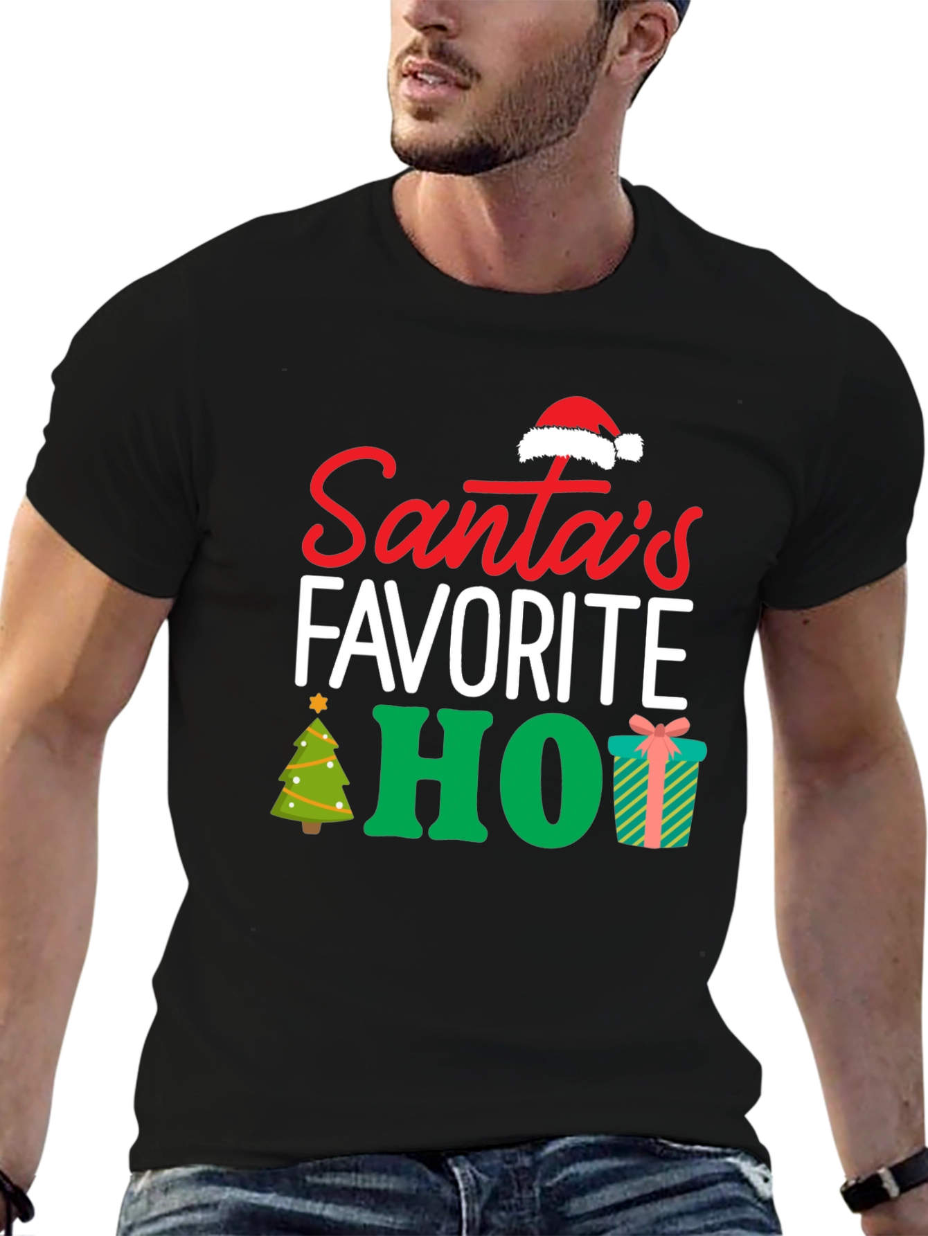 Santas Favorite HO! Christmas T-Shirt