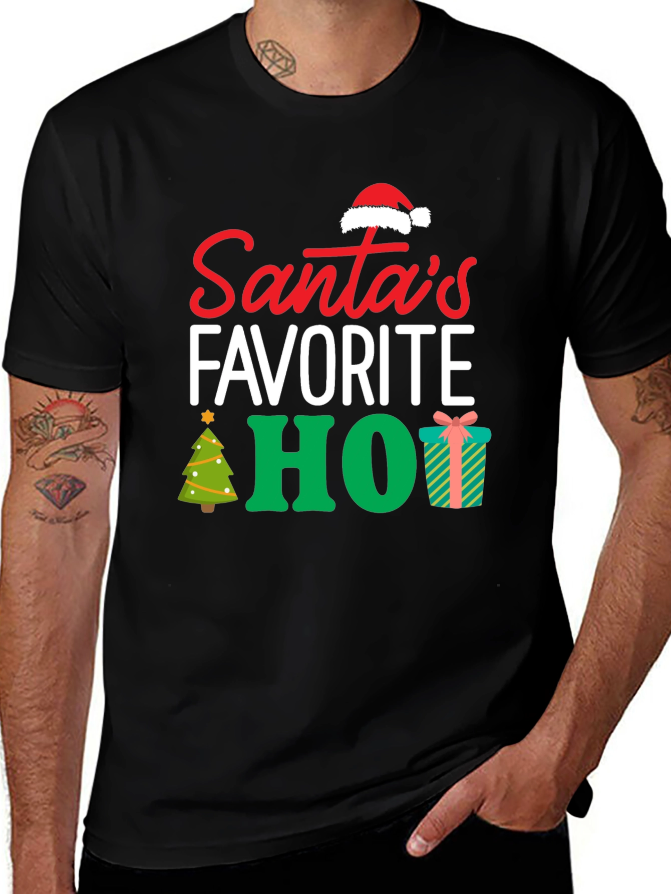 Santas Favorite HO! Christmas T-Shirt